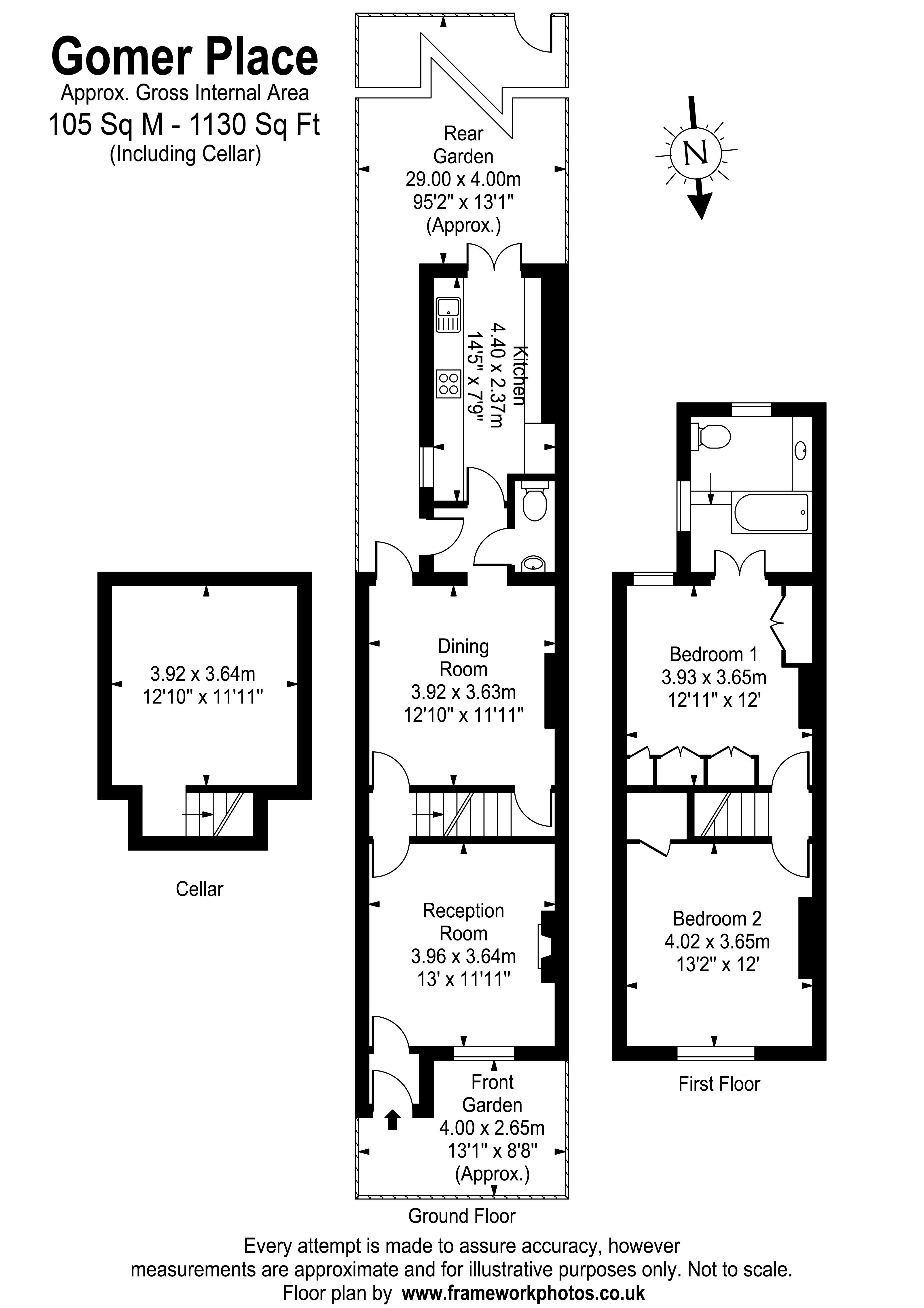 Floorplans For Gomer Place, Teddington