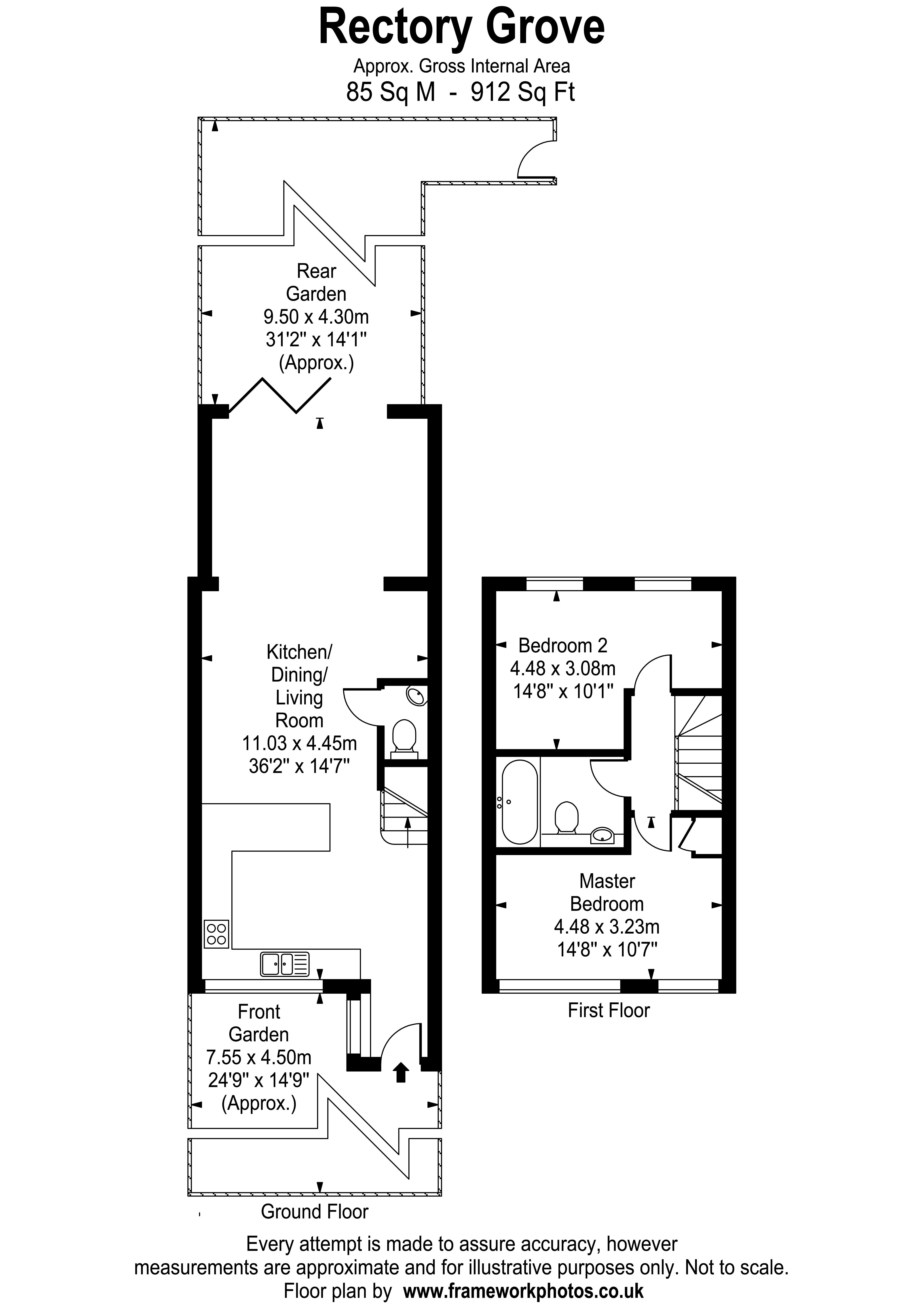 Floorplans For Rectory Grove, Hampton