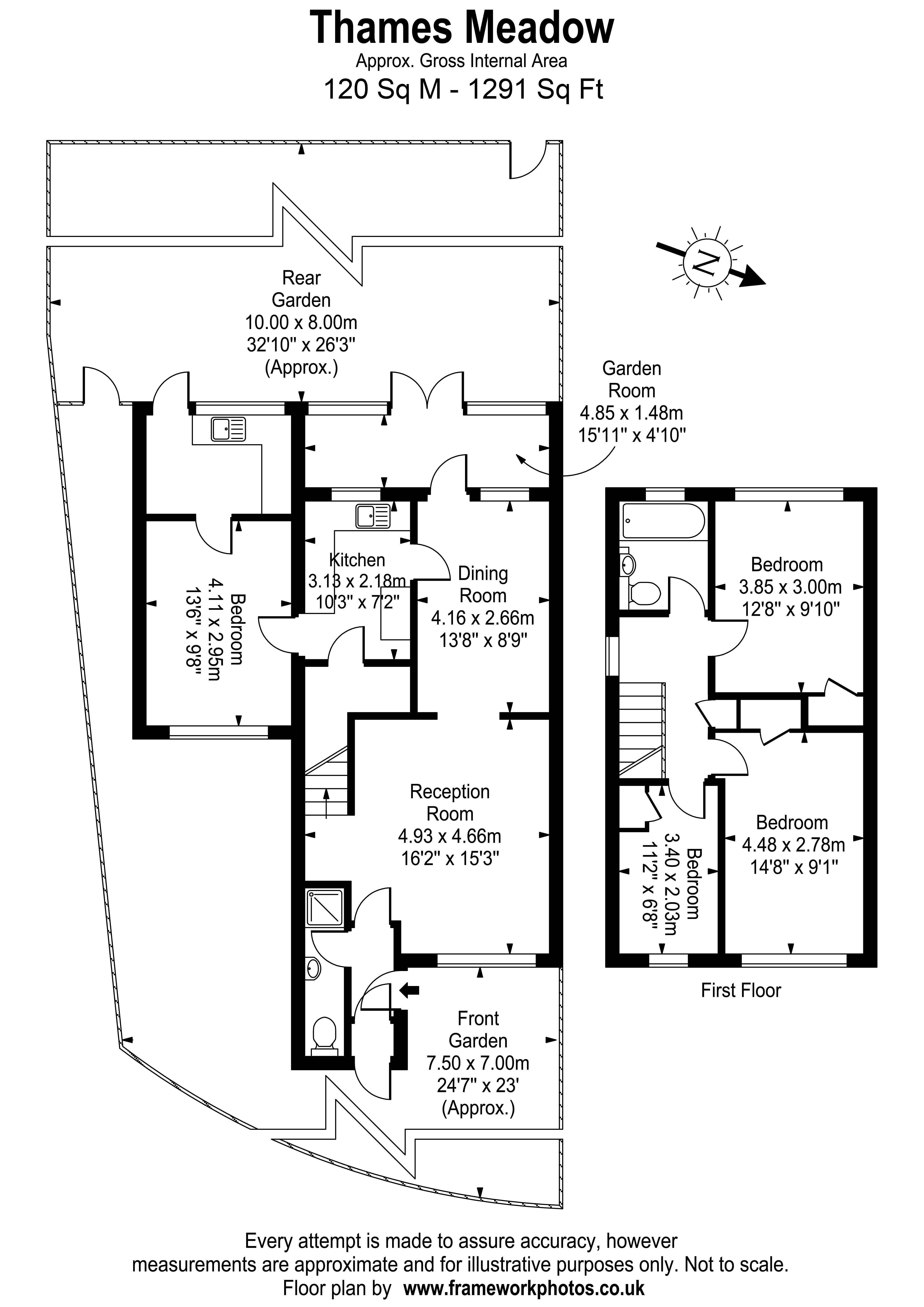 Floorplans For Thames Meadow, West Molesey