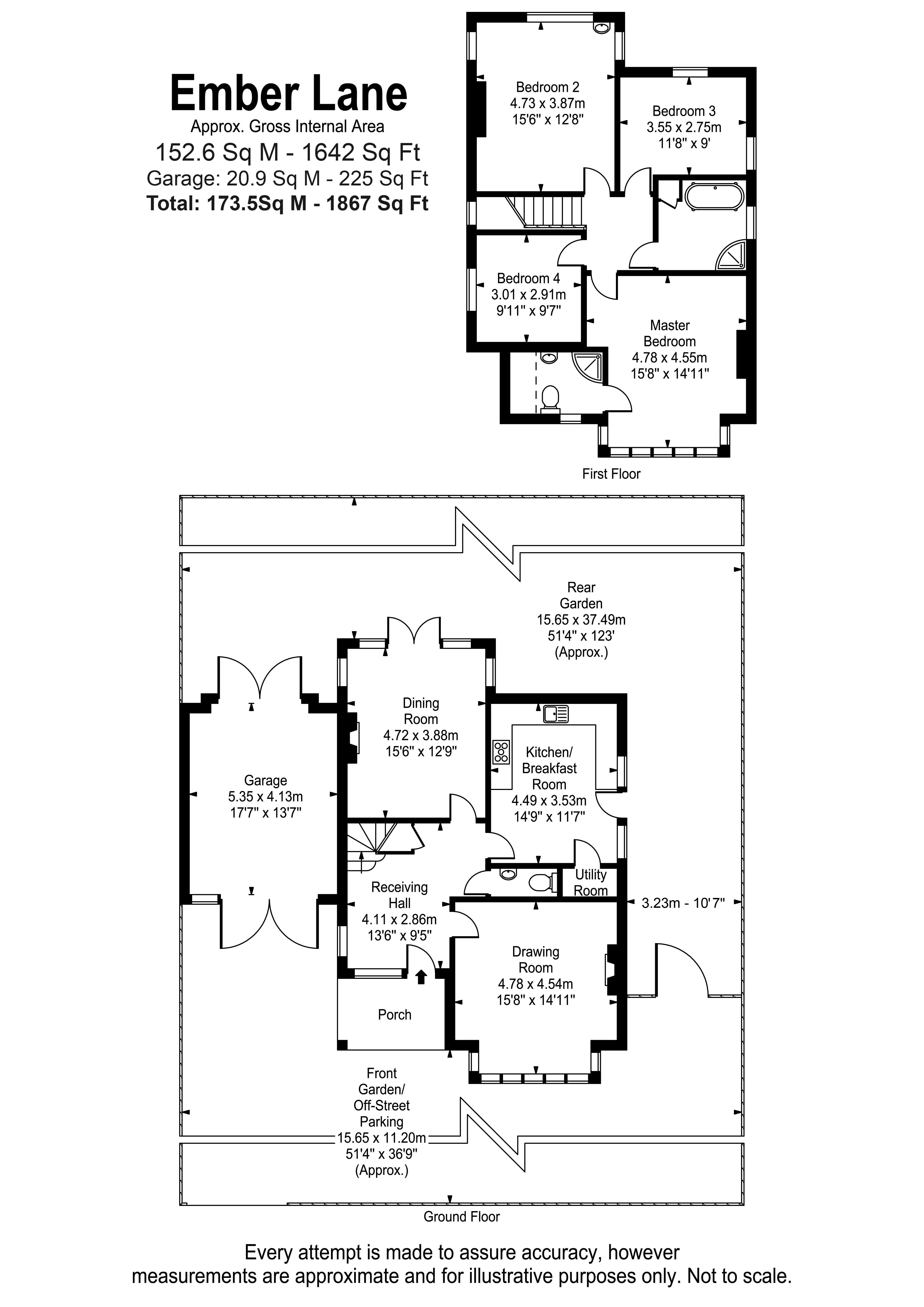 Floorplans For Ember Lane, East Molesey