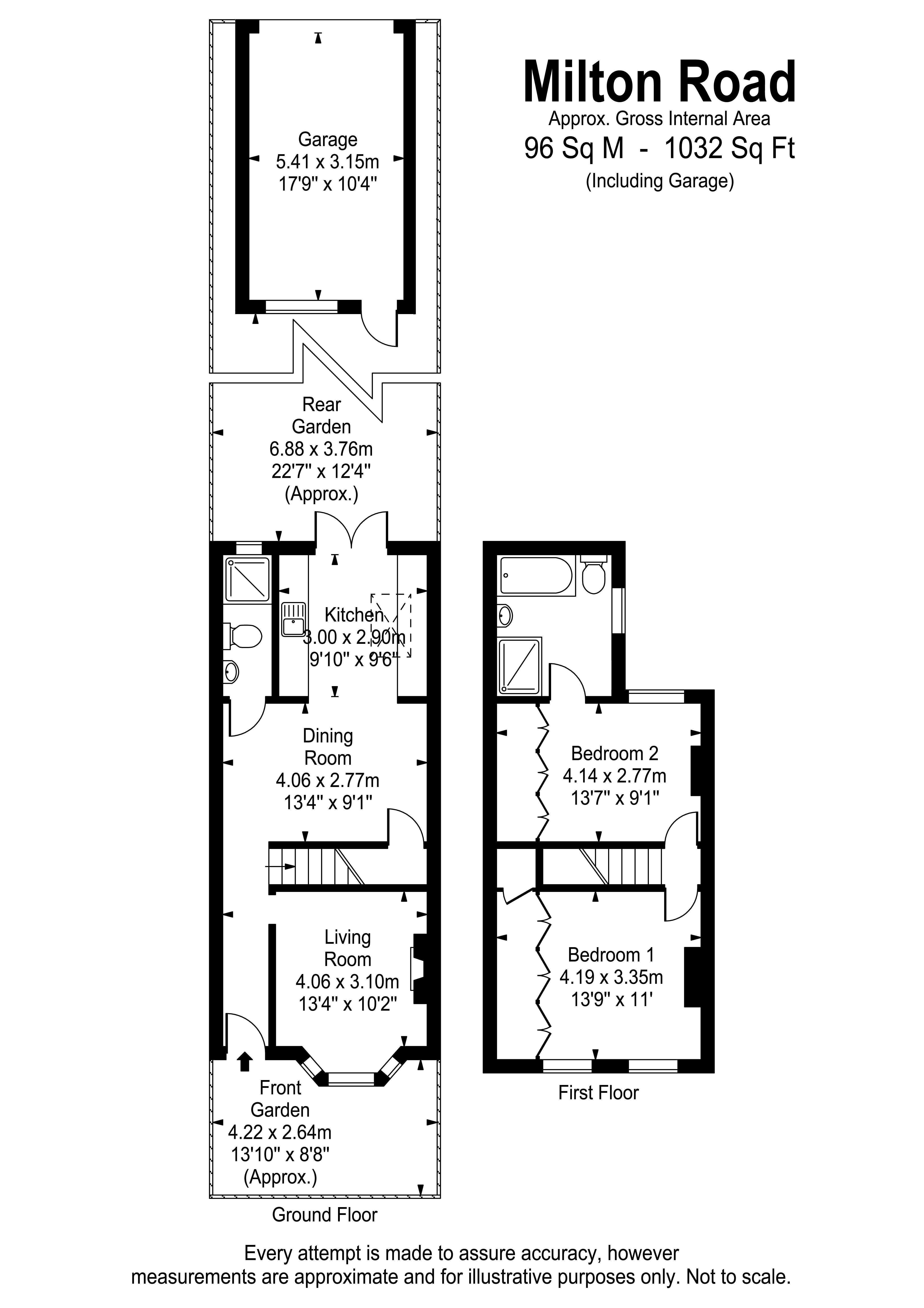 Floorplans For Milton Road, Hampton