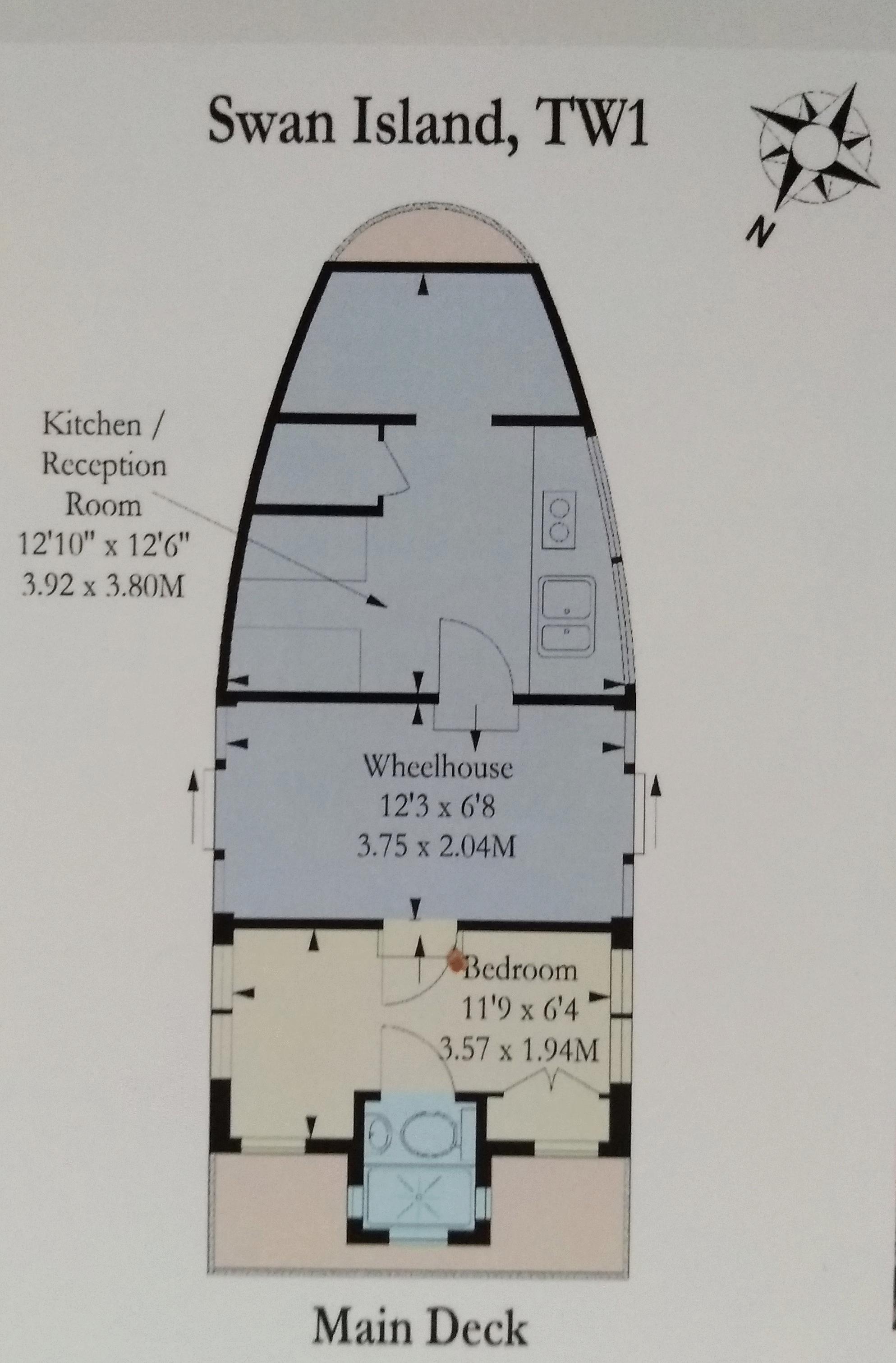 Floorplans For Swan Island, Strawberry Vale, Twickenham