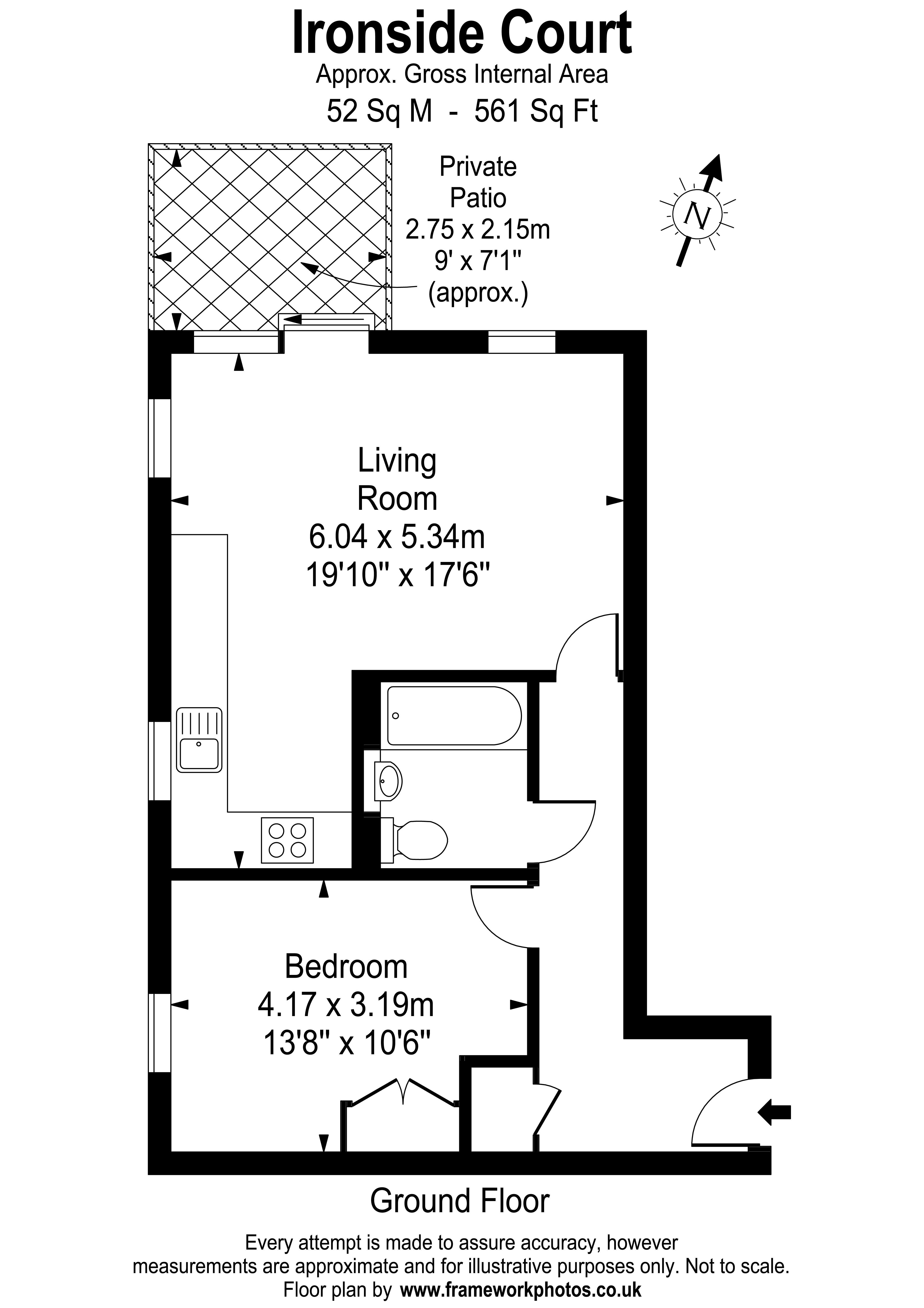 Floorplans For Ironside Court, Southcott Road, Teddington