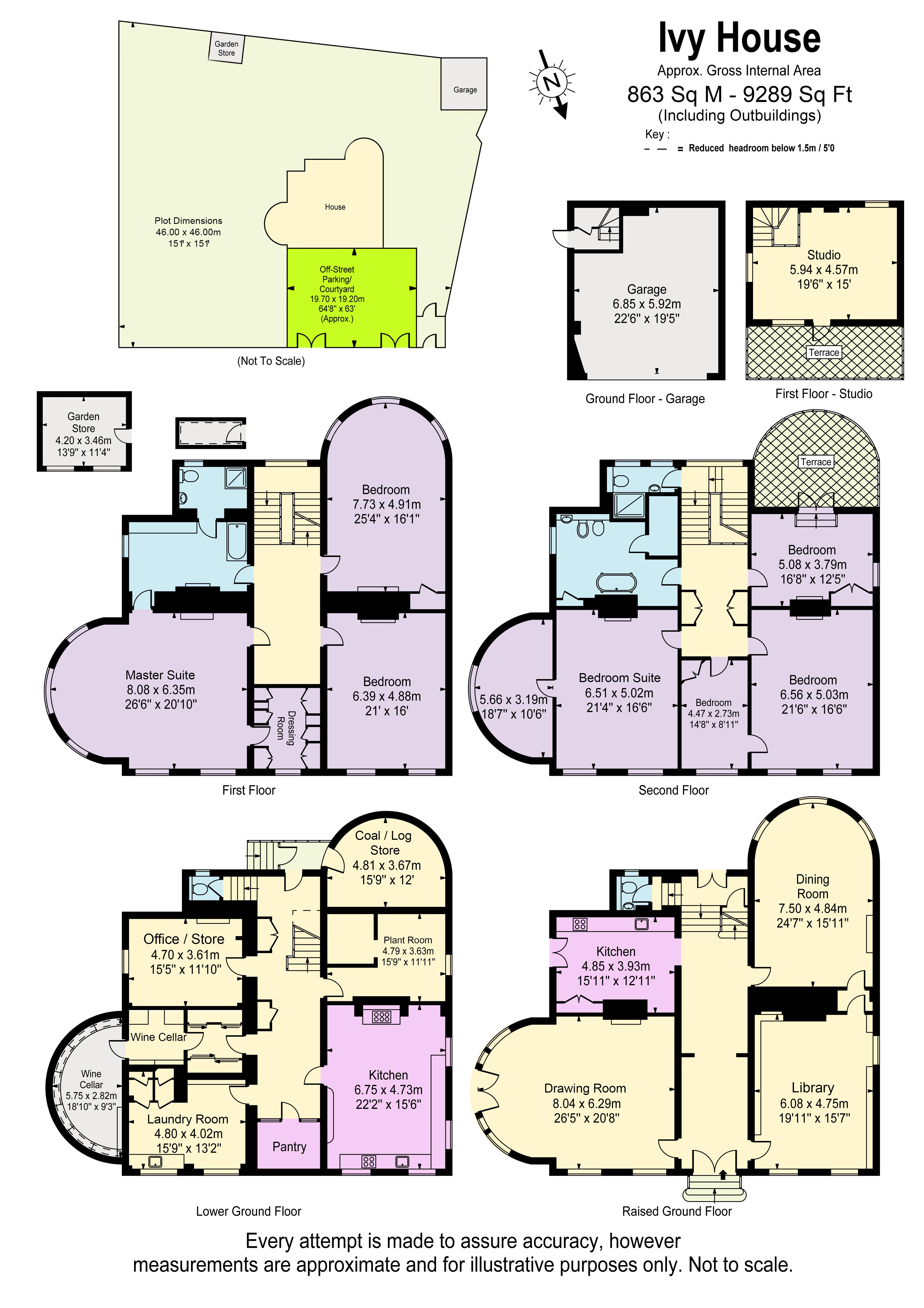 Floorplans For Hampton Court Road, East Molesey