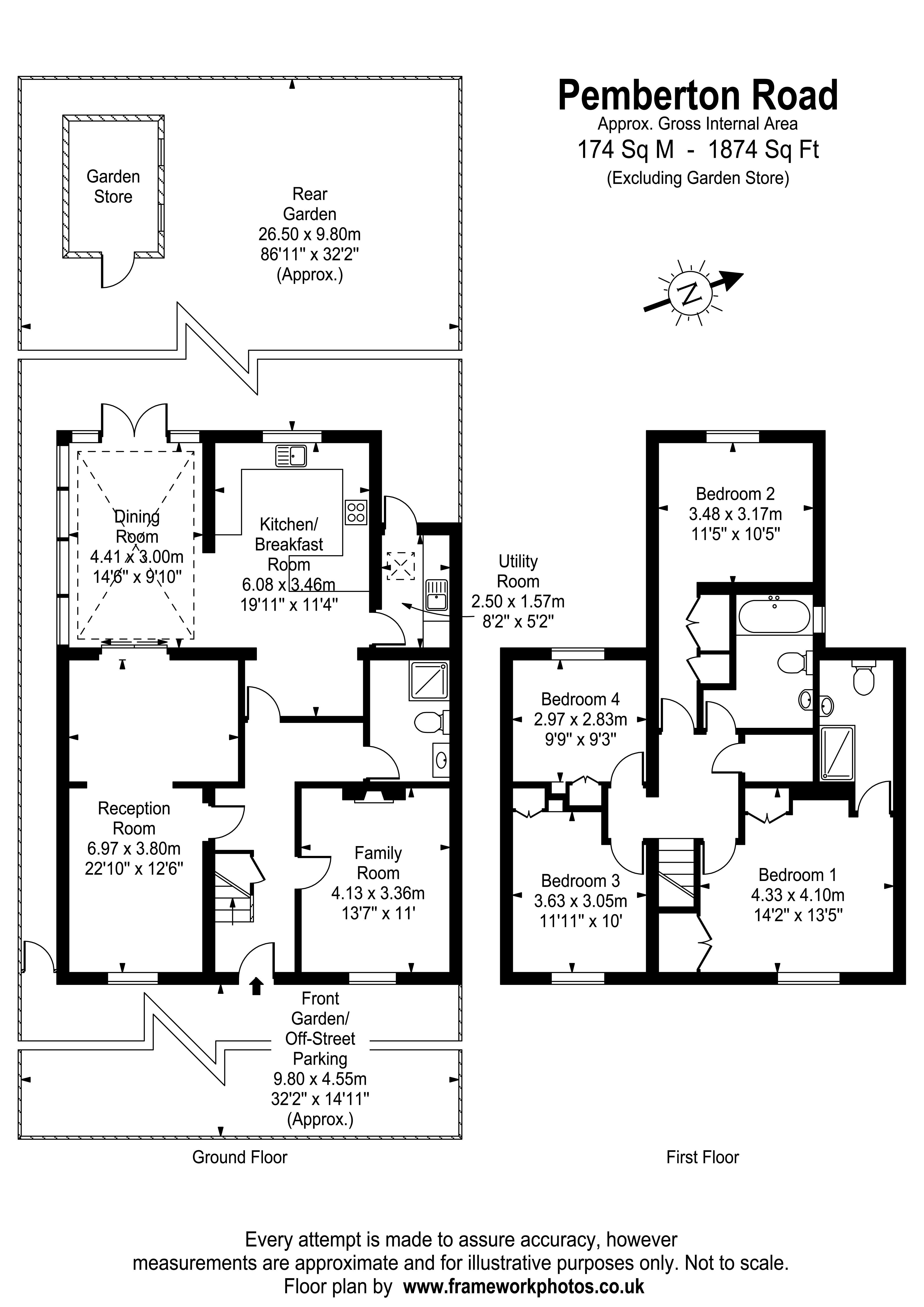 Floorplans For Pemberton Road, East Molesey