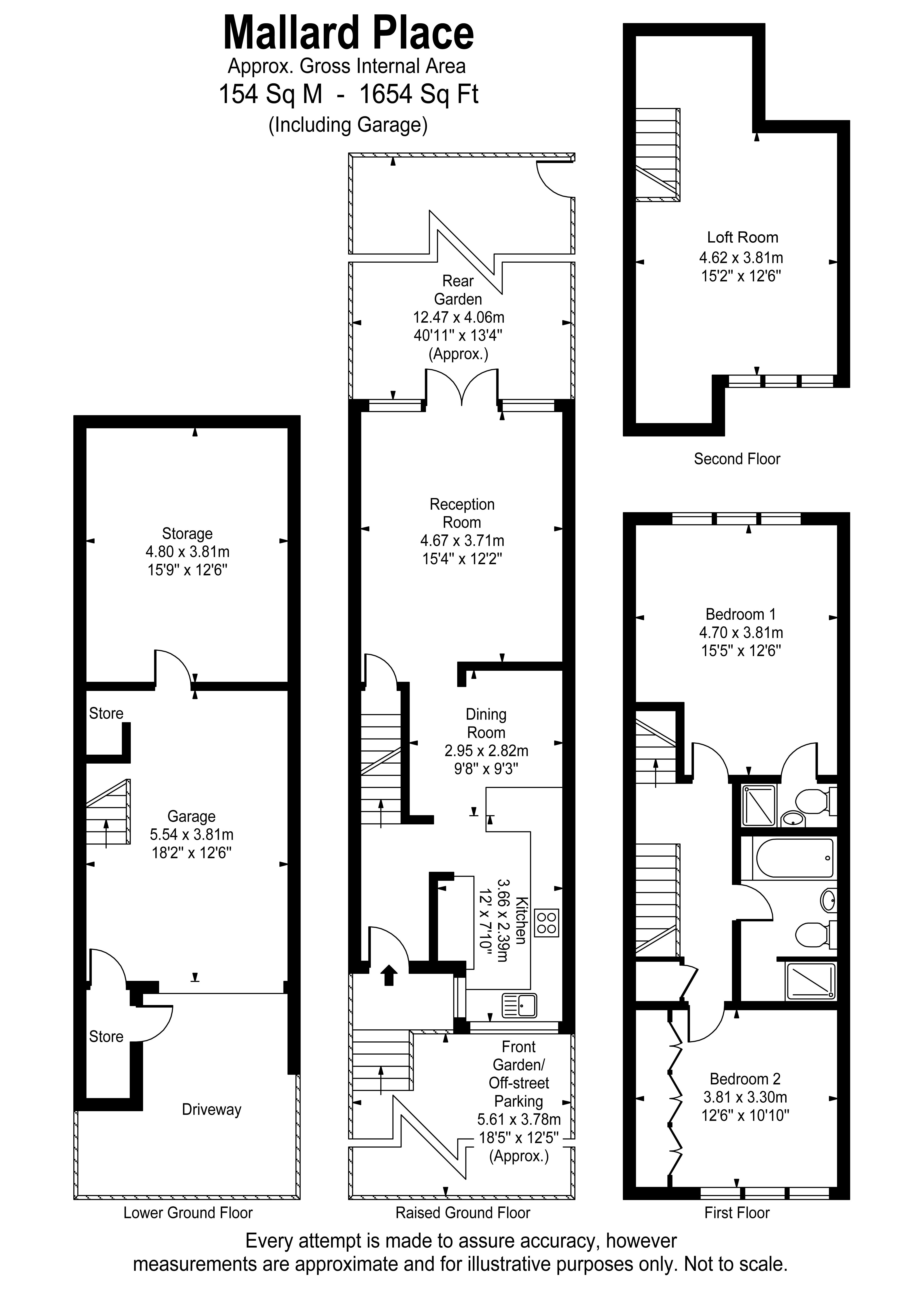 Floorplans For Mallard Place, Strawberry Hill, Twickenham