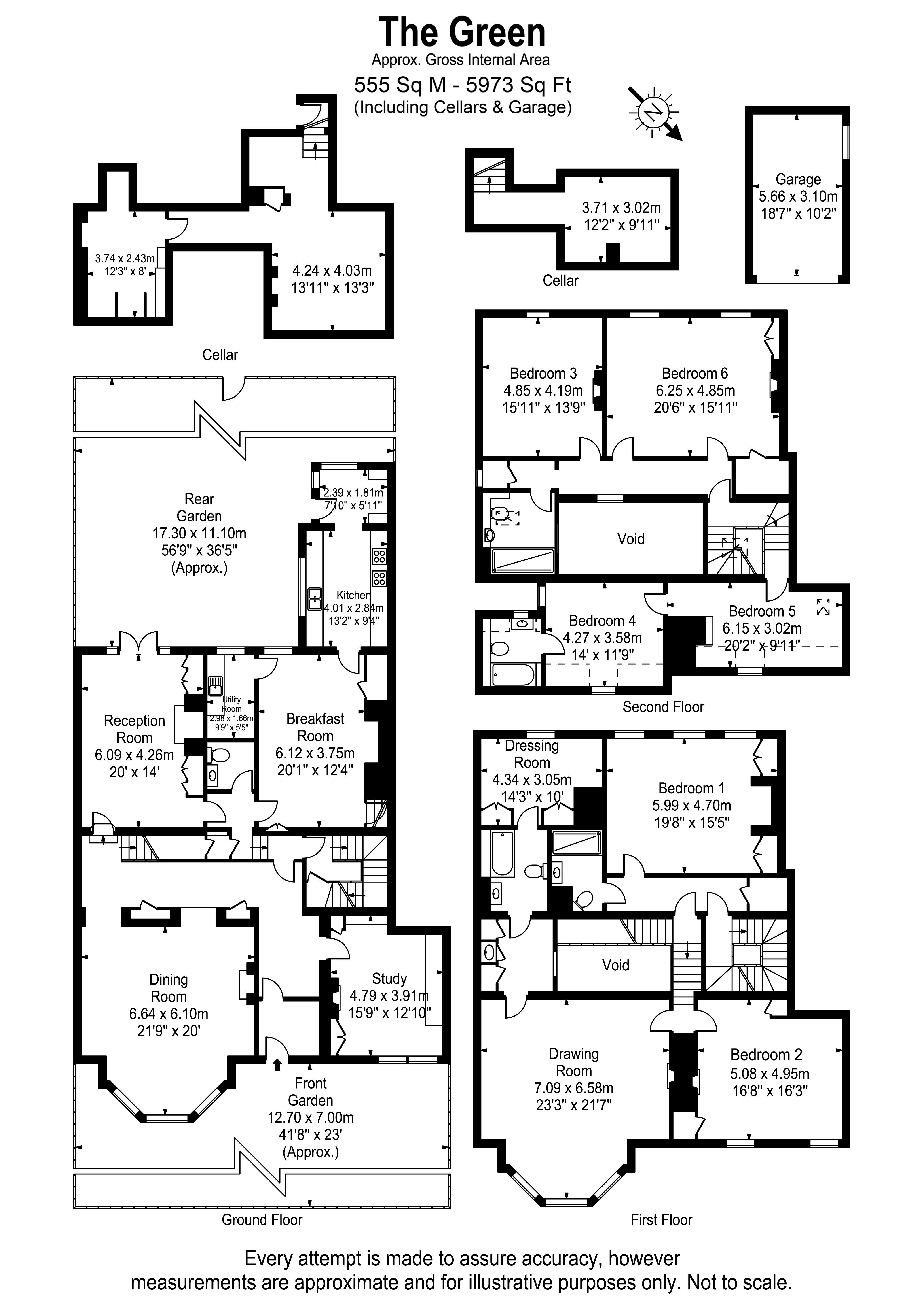Floorplans For Hampton Court Road, East Molesey