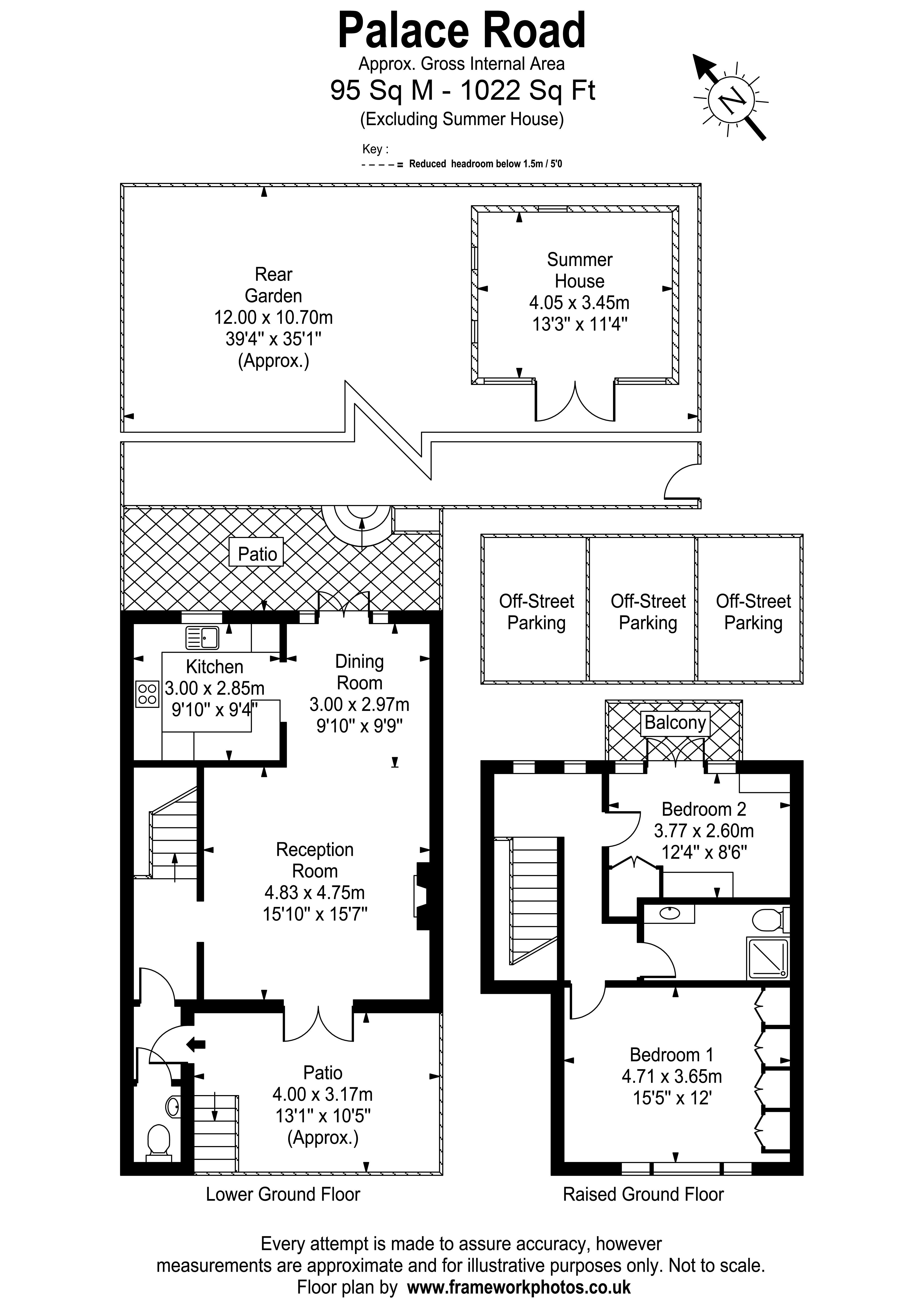 Floorplans For Palace Road, East Molesey