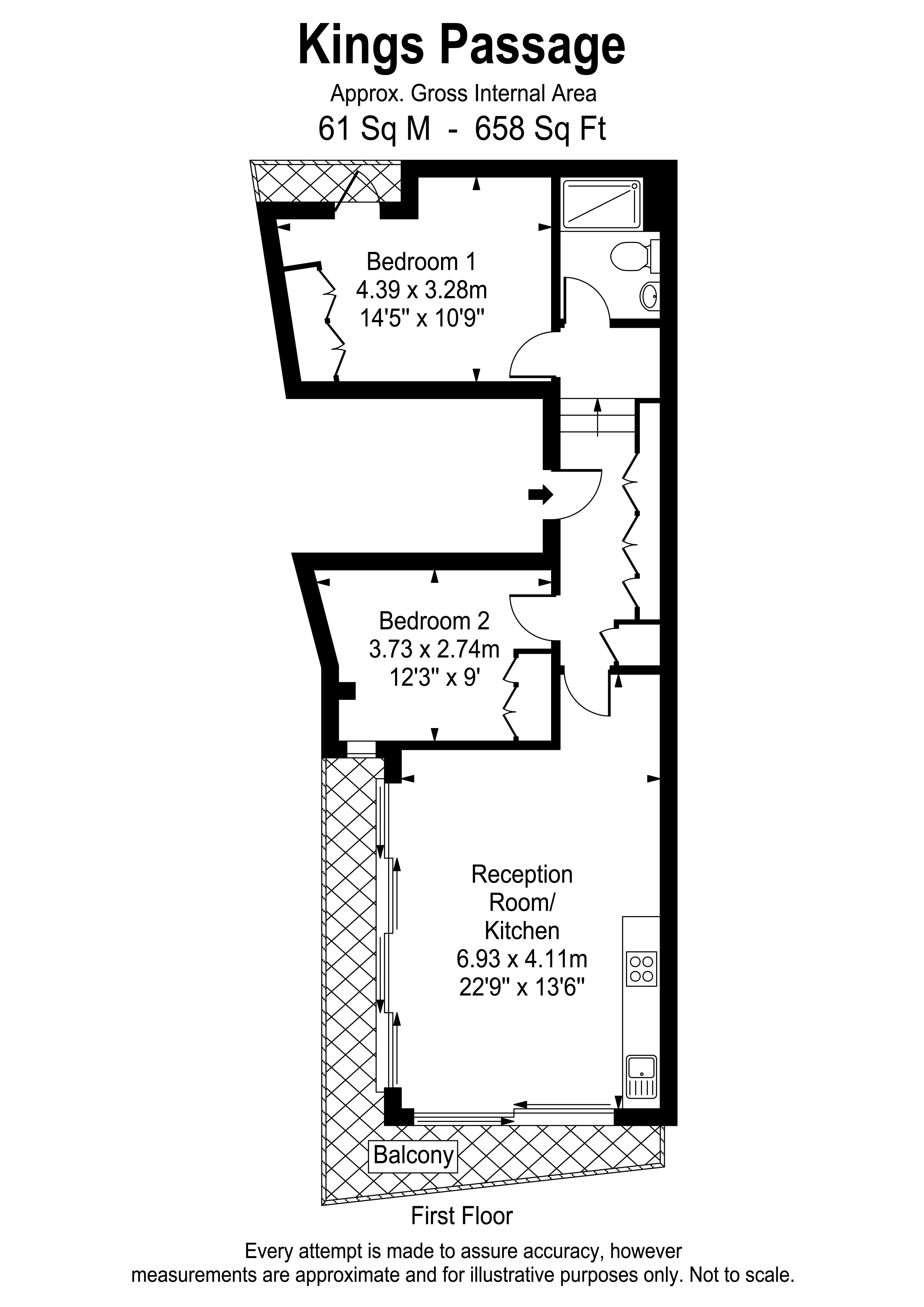 Floorplans For Kings Passage, Kingston Upon Thames