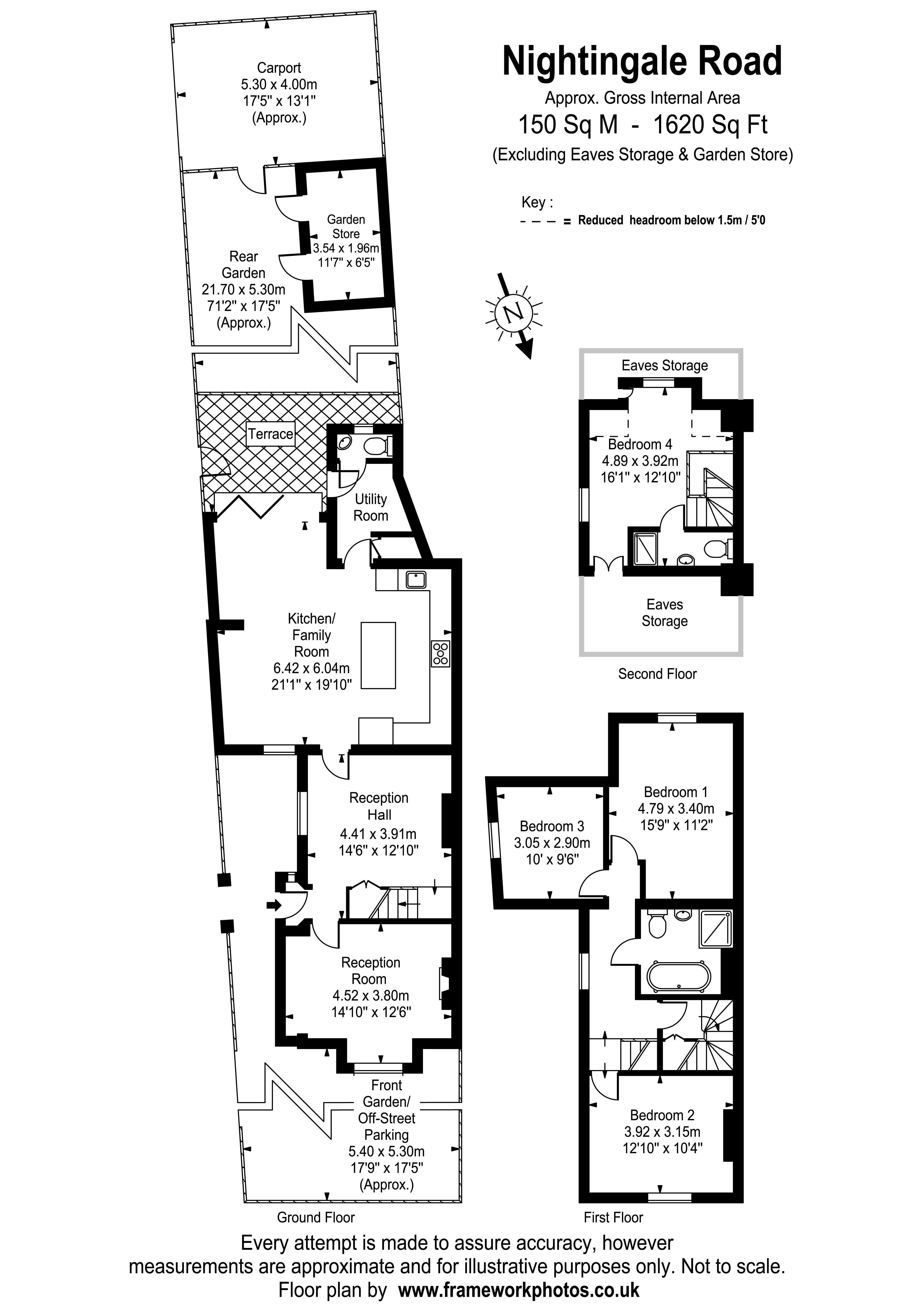 Floorplans For Nightingale Road, West Molesey