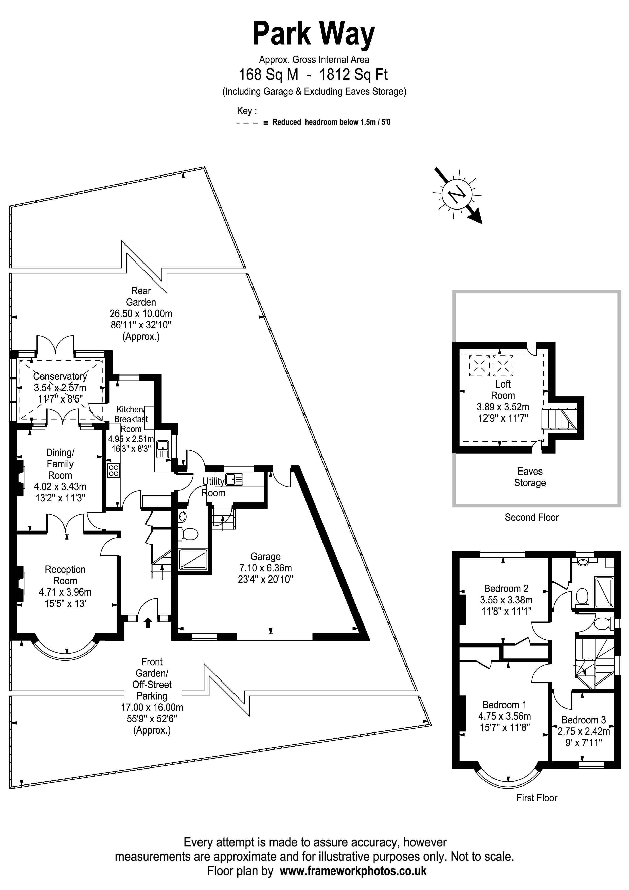 Floorplans For Park Way, West Molesey