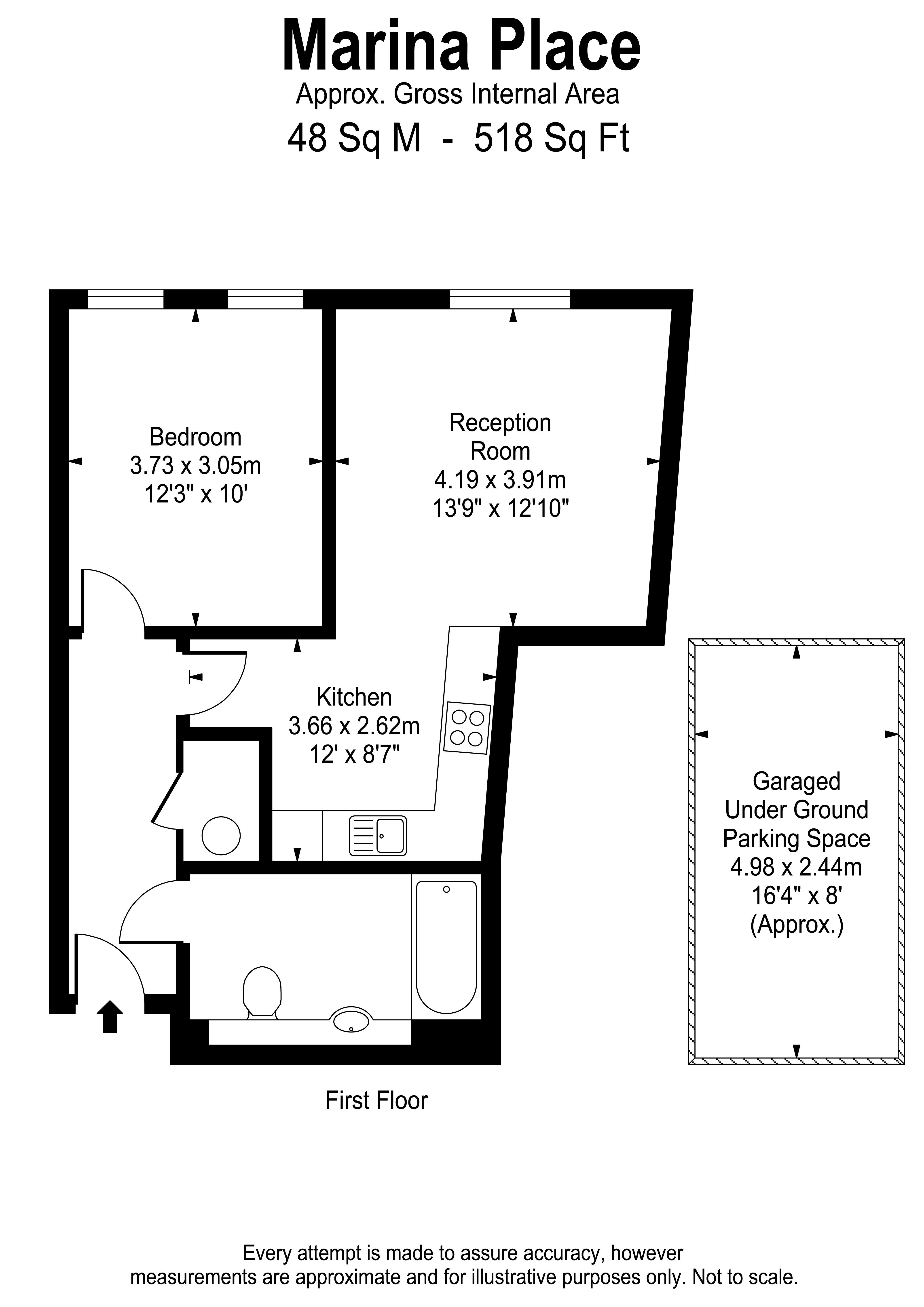 Floorplans For Marina Place, Hampton Wick