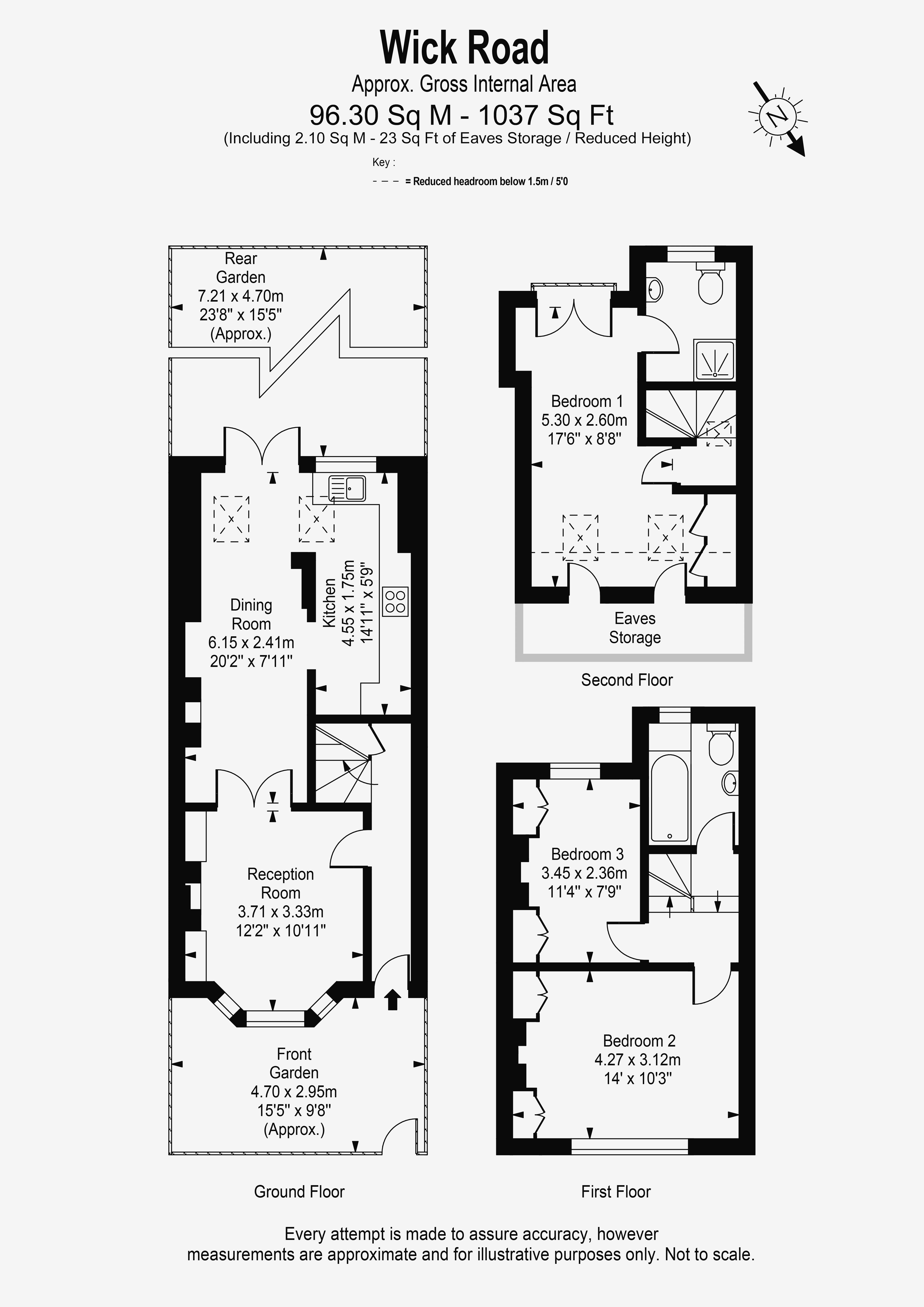 Floorplans For Wick Road, Teddington