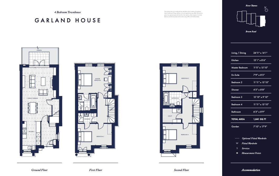 Floorplans For Teddington Riverside