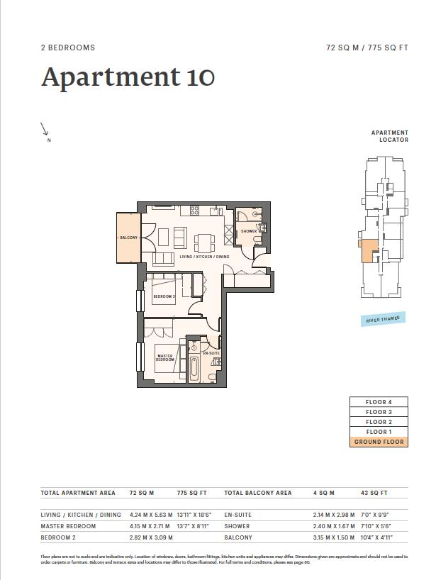 Floorplans For Teddington Riverside