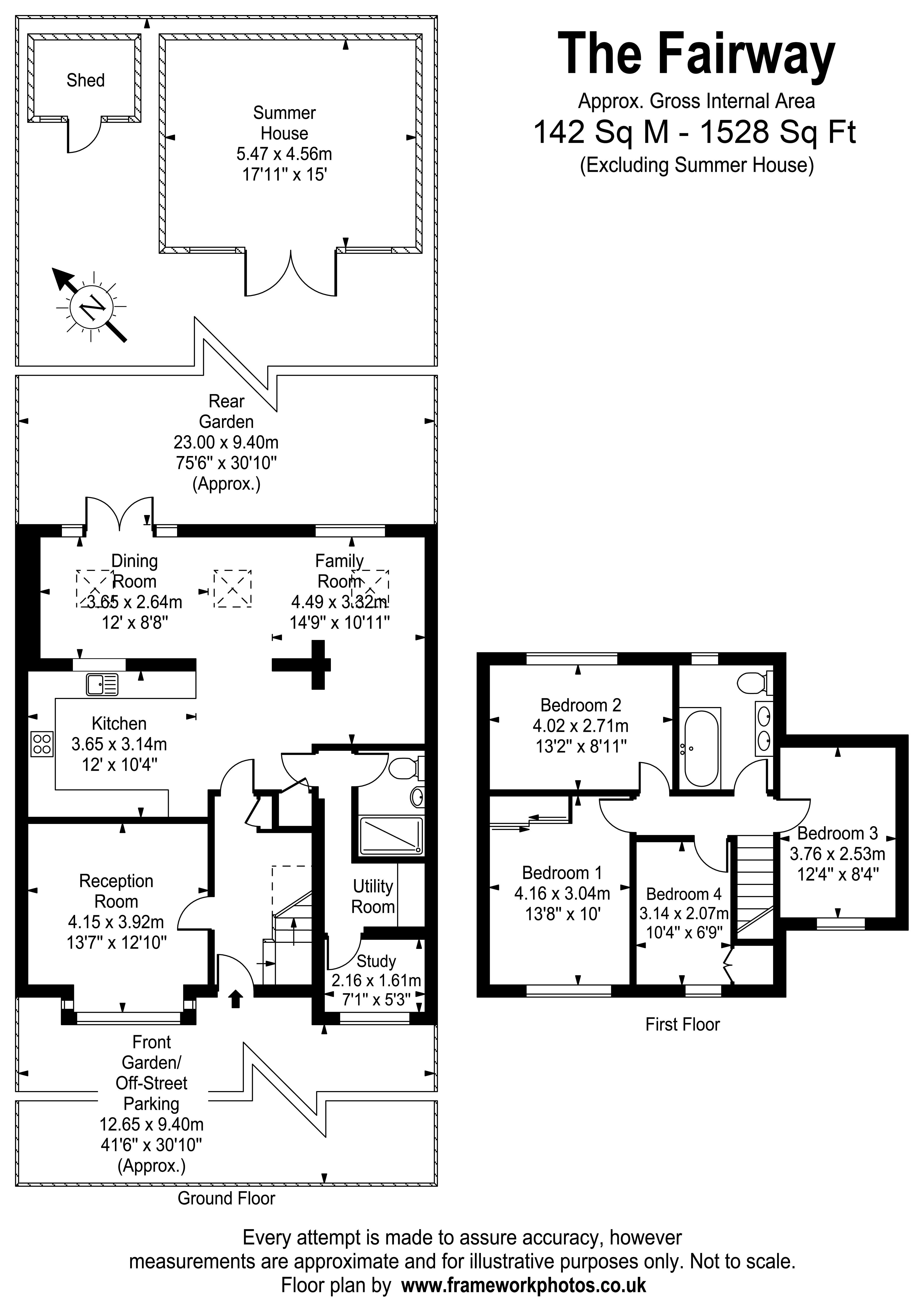Floorplans For The Fairway, West Molesey