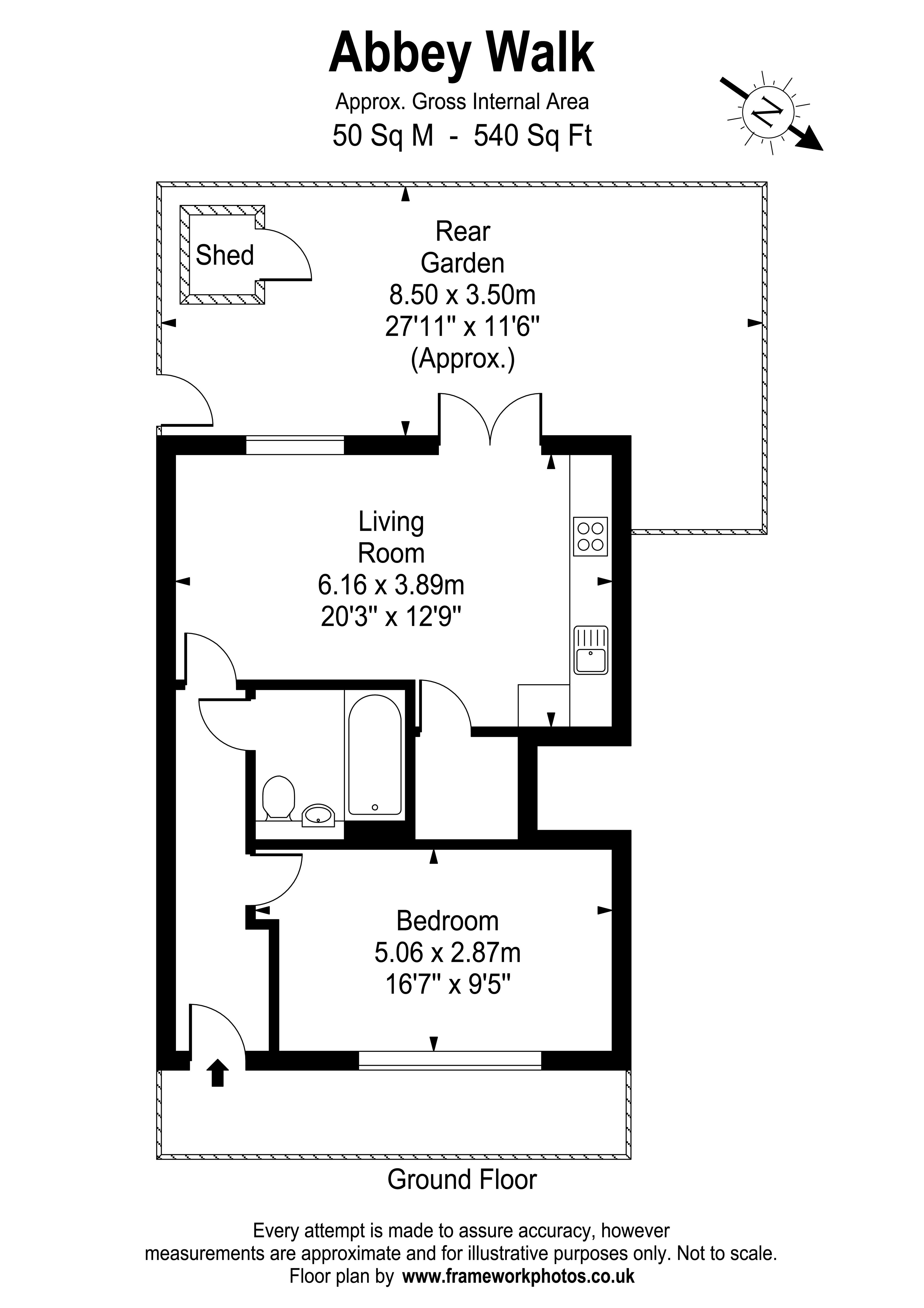 Floorplans For Abbey Walk, West Molesey