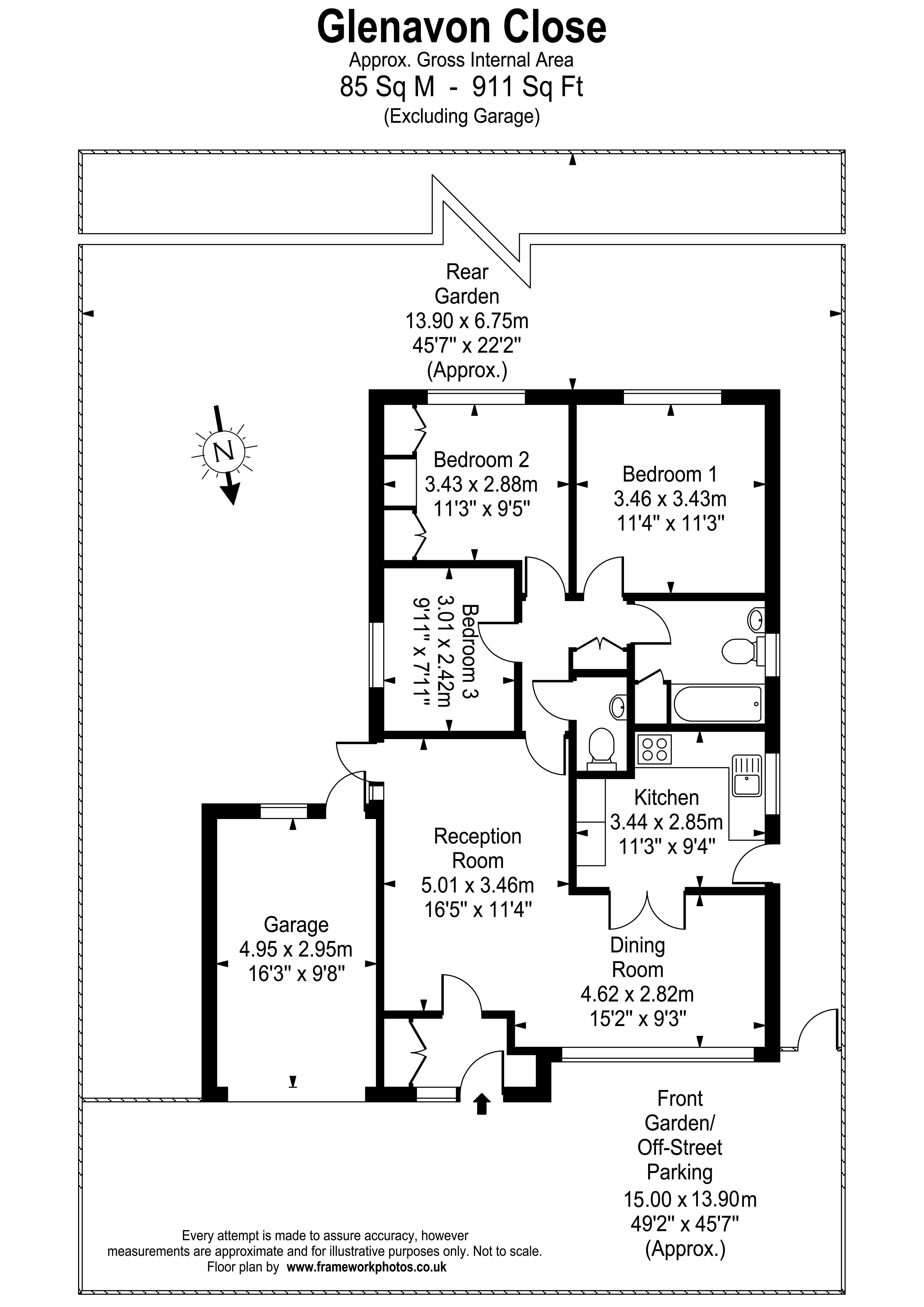 Floorplans For Glenavon Close, Claygate