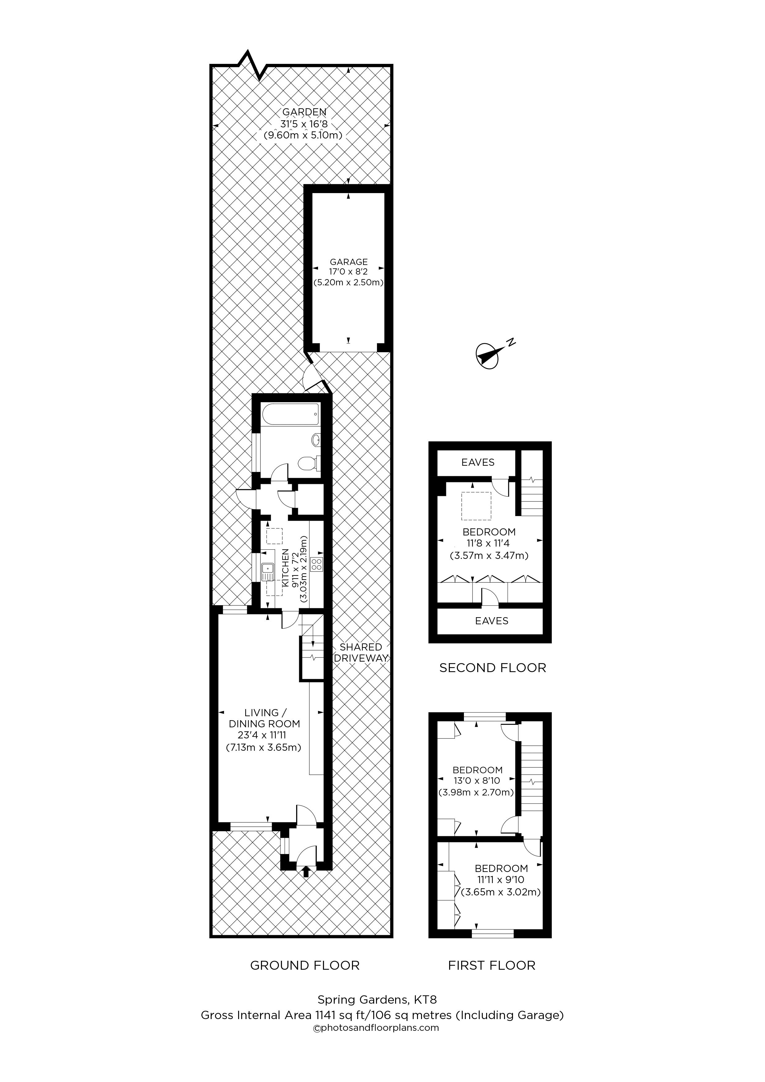Floorplans For Spring Gardens, West Molesey