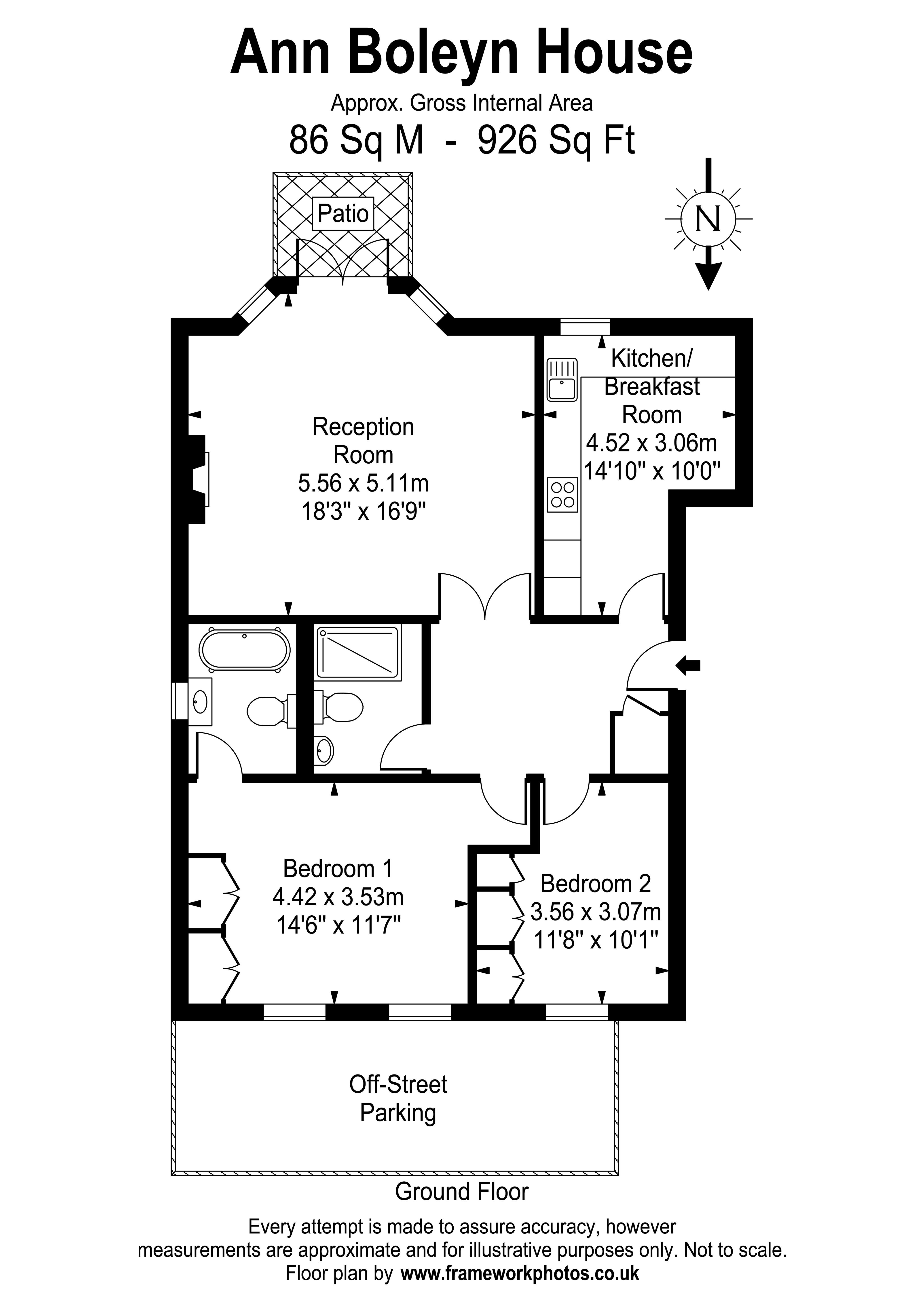 Floorplans For Queens Reach, East Molesey