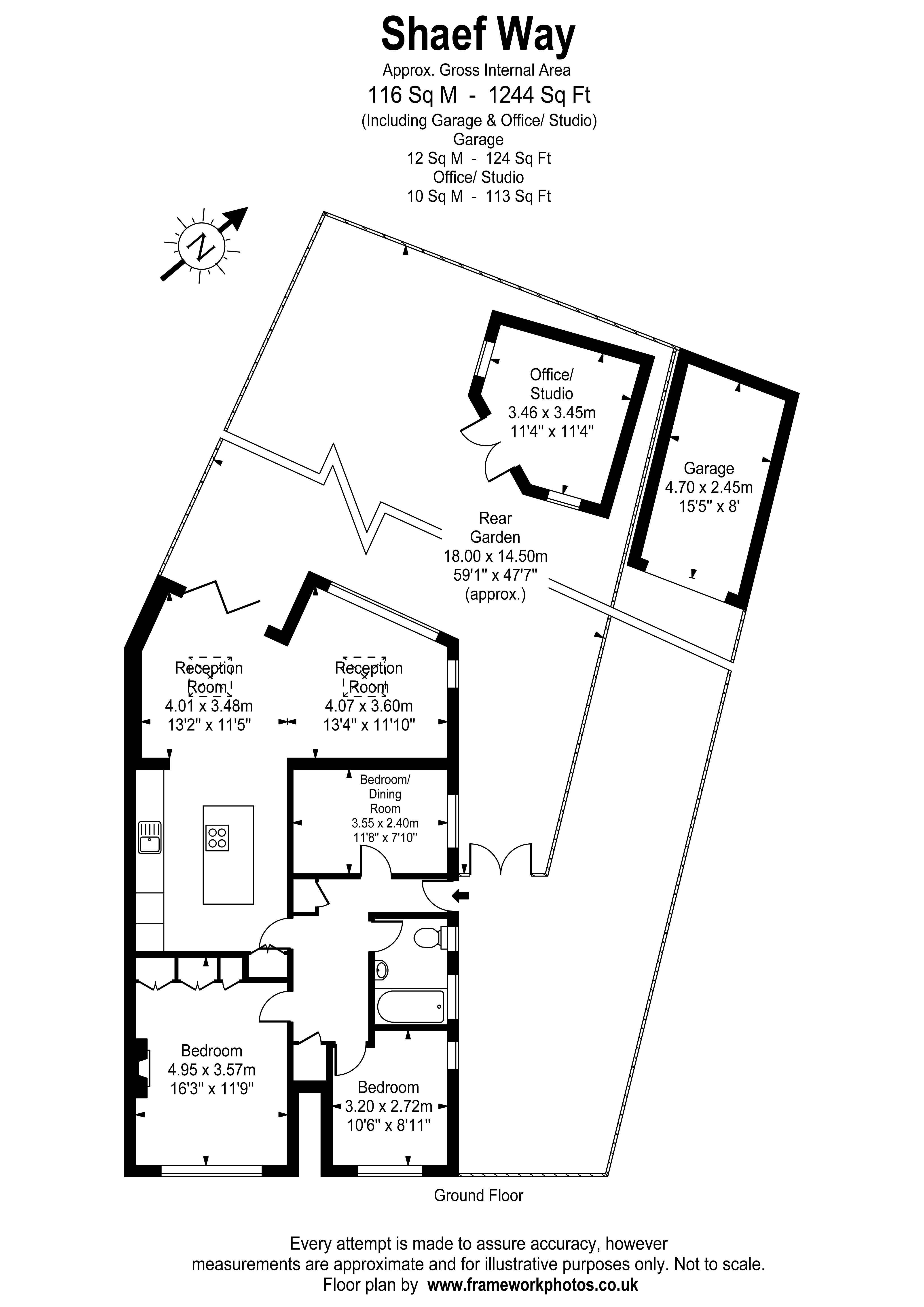 Floorplans For Shaef Way, Teddington