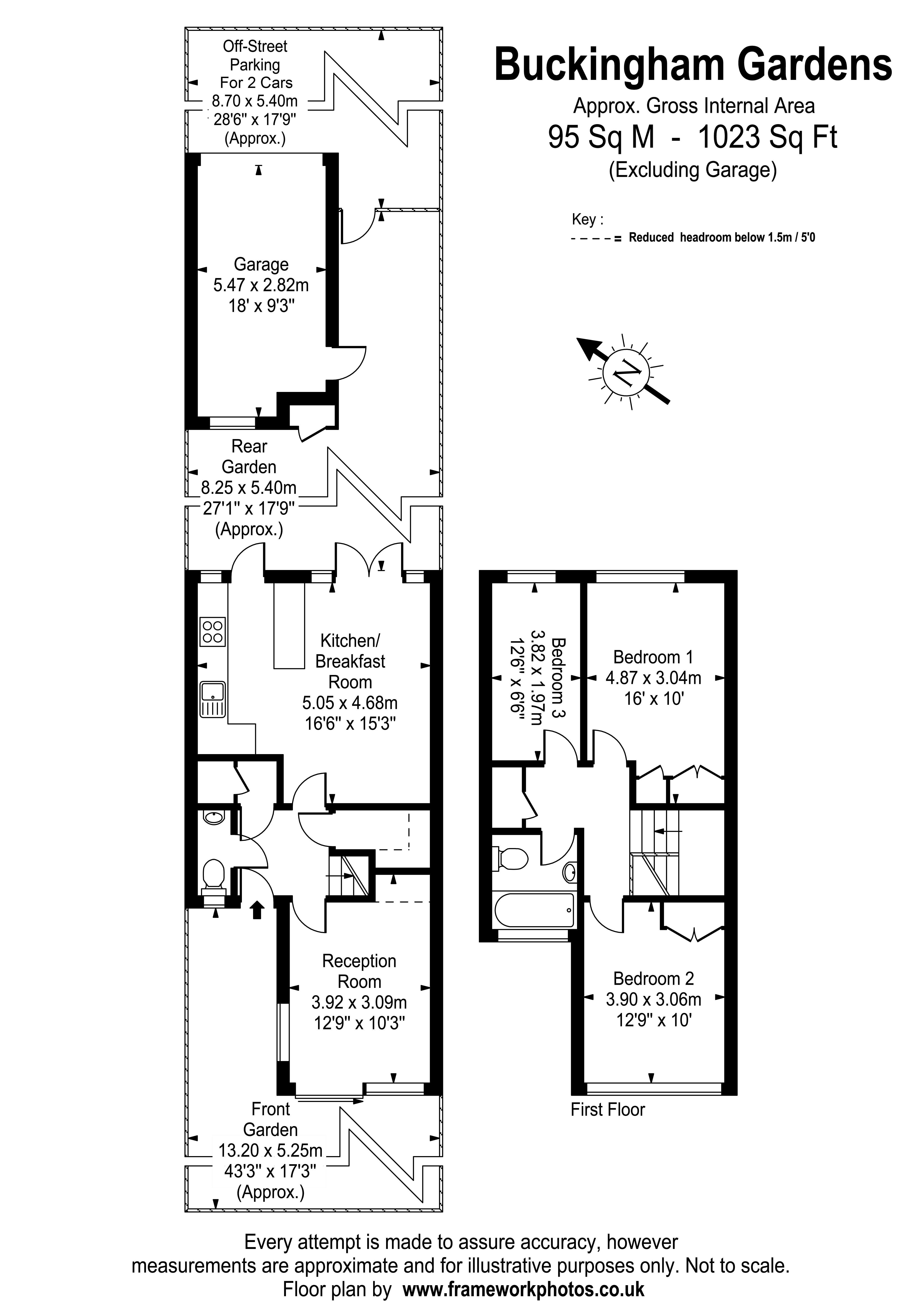 Floorplans For Buckingham Gardens, Hurst Park