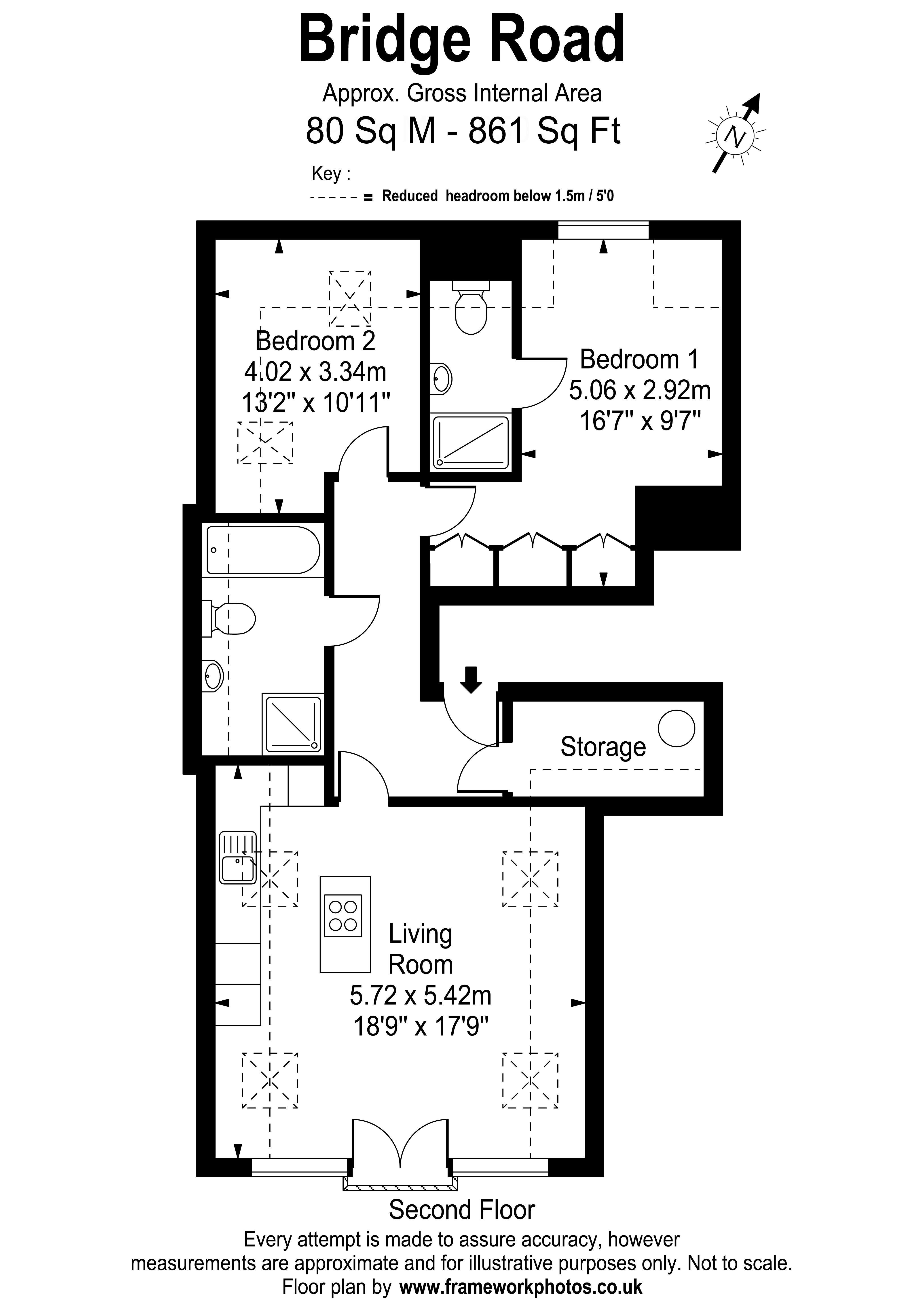 Floorplans For Bridge Road, East Molesey