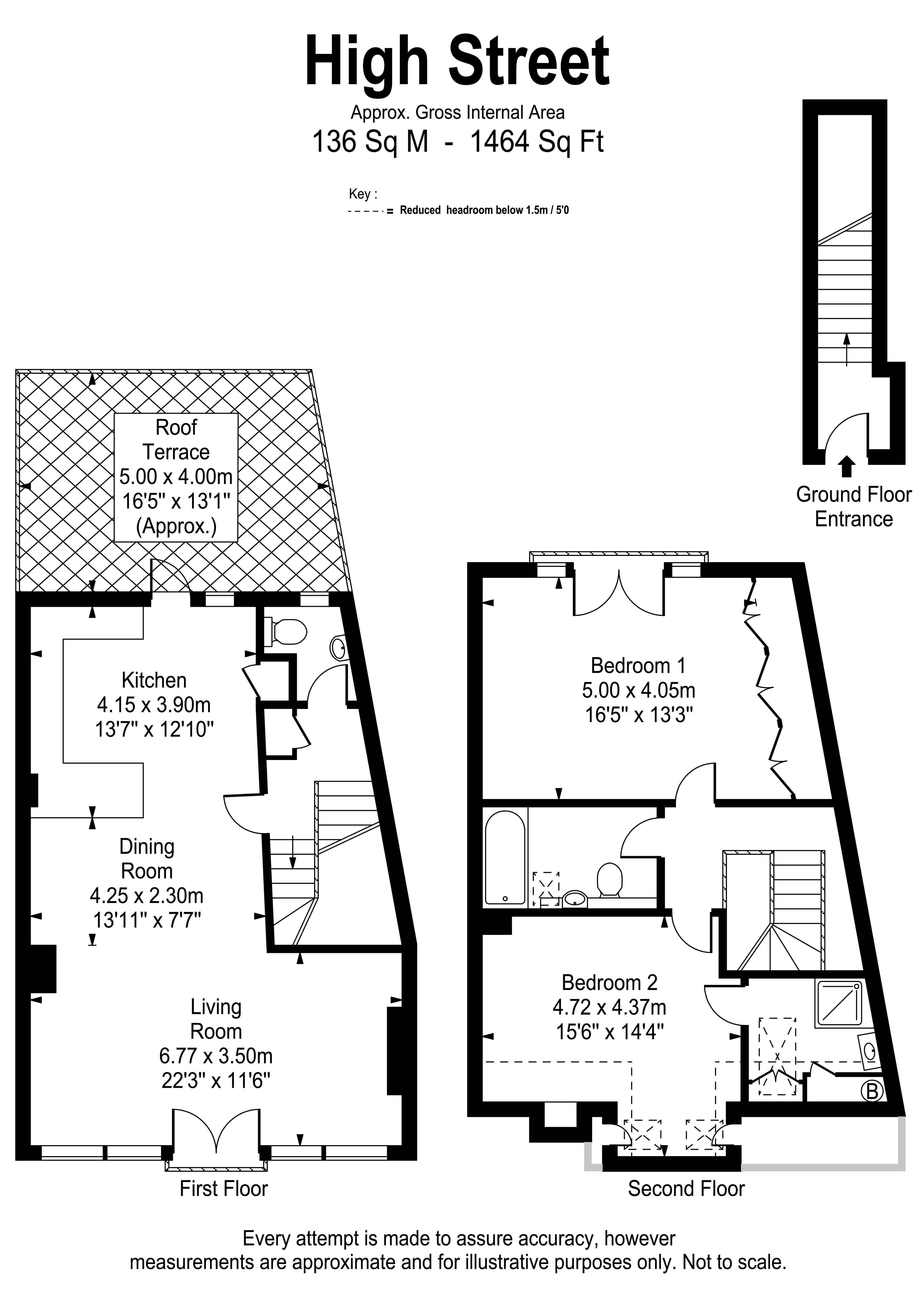 Floorplans For High Street, Hampton Wick