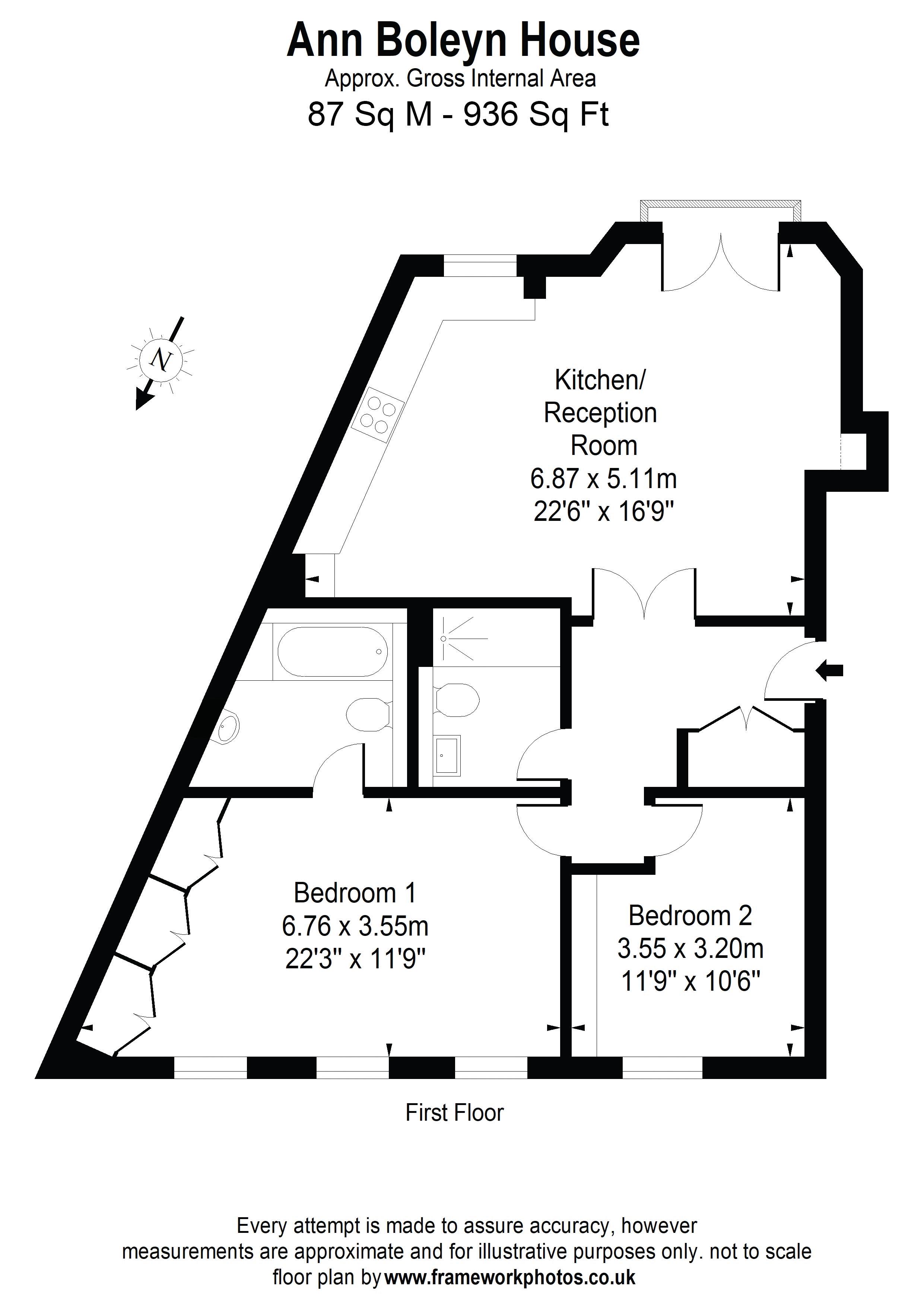 Floorplans For Queens Reach, East Molesey