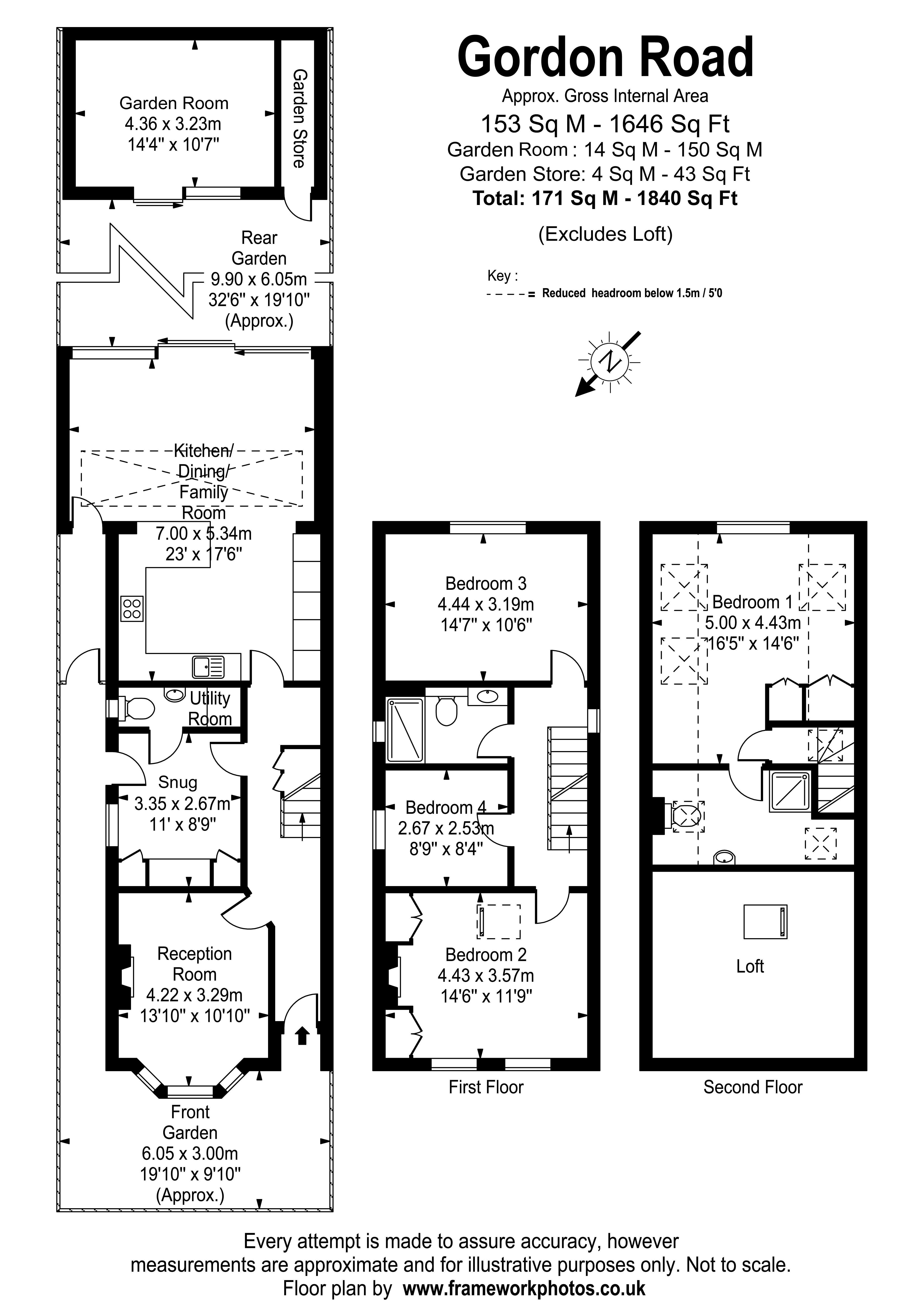 Floorplans For Gordon Road, Kingston-Upon-Thames