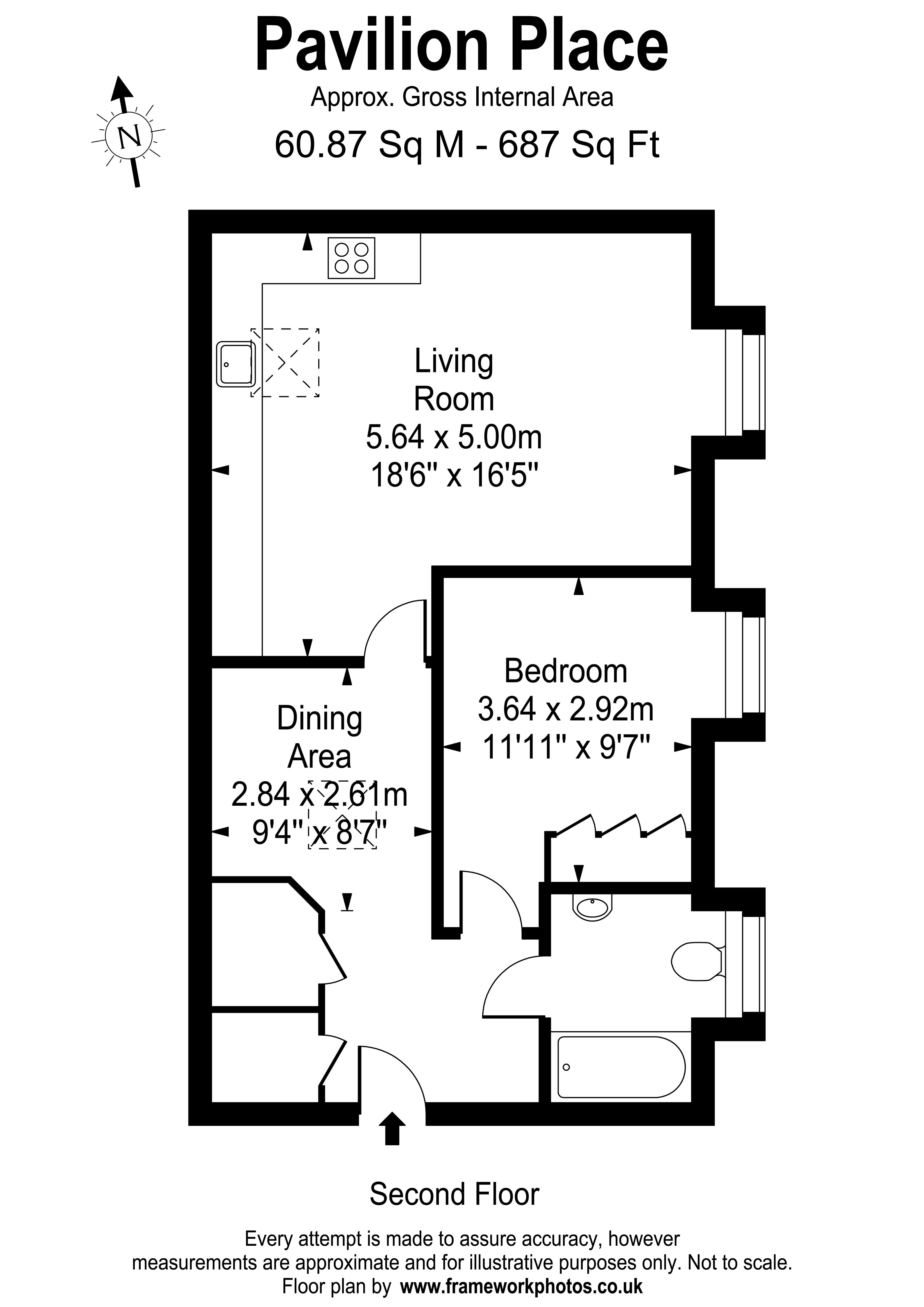 Floorplans For Pavilion Place, East Molesey
