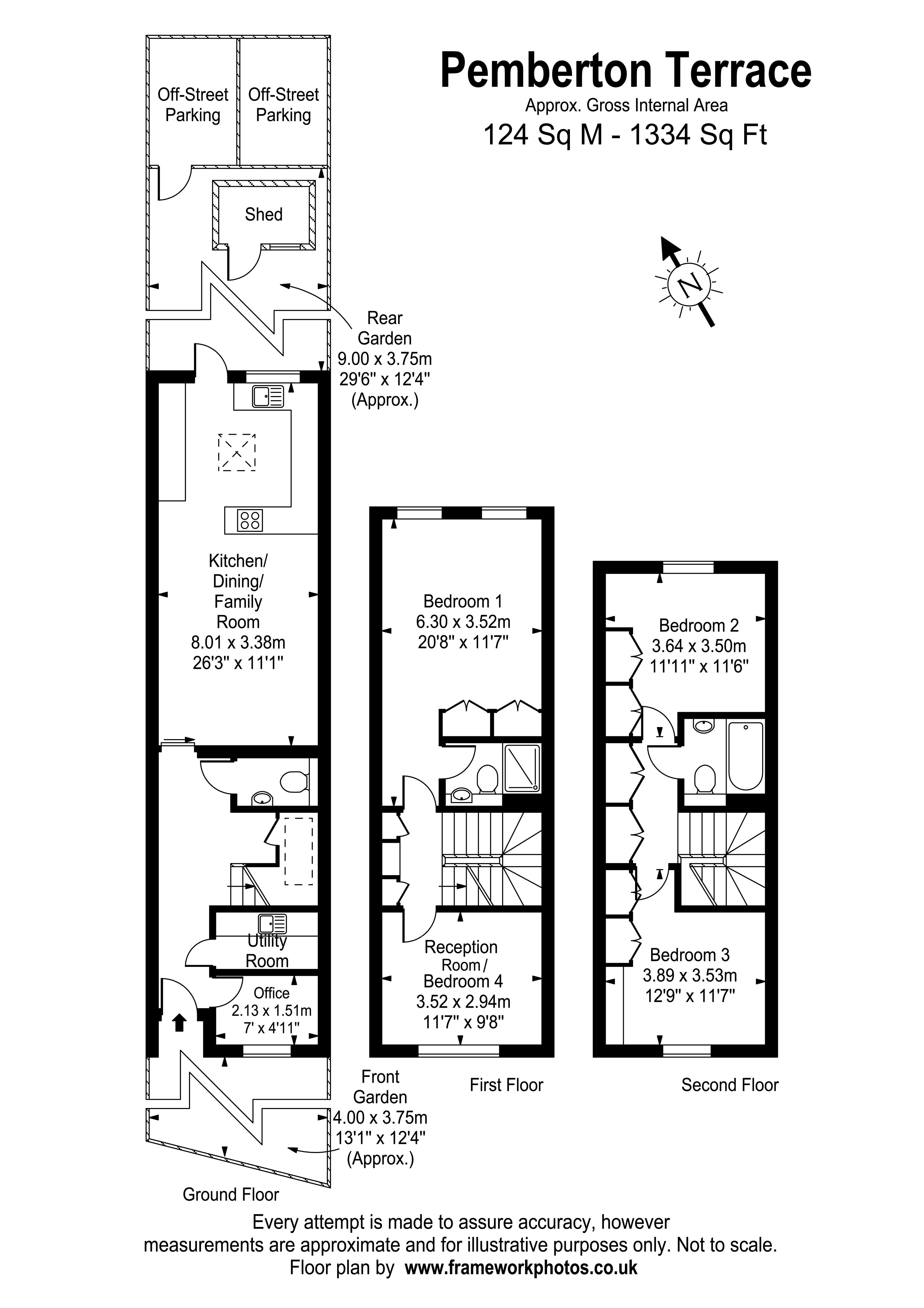 Floorplans For Pemberton Terrace, East Molesey