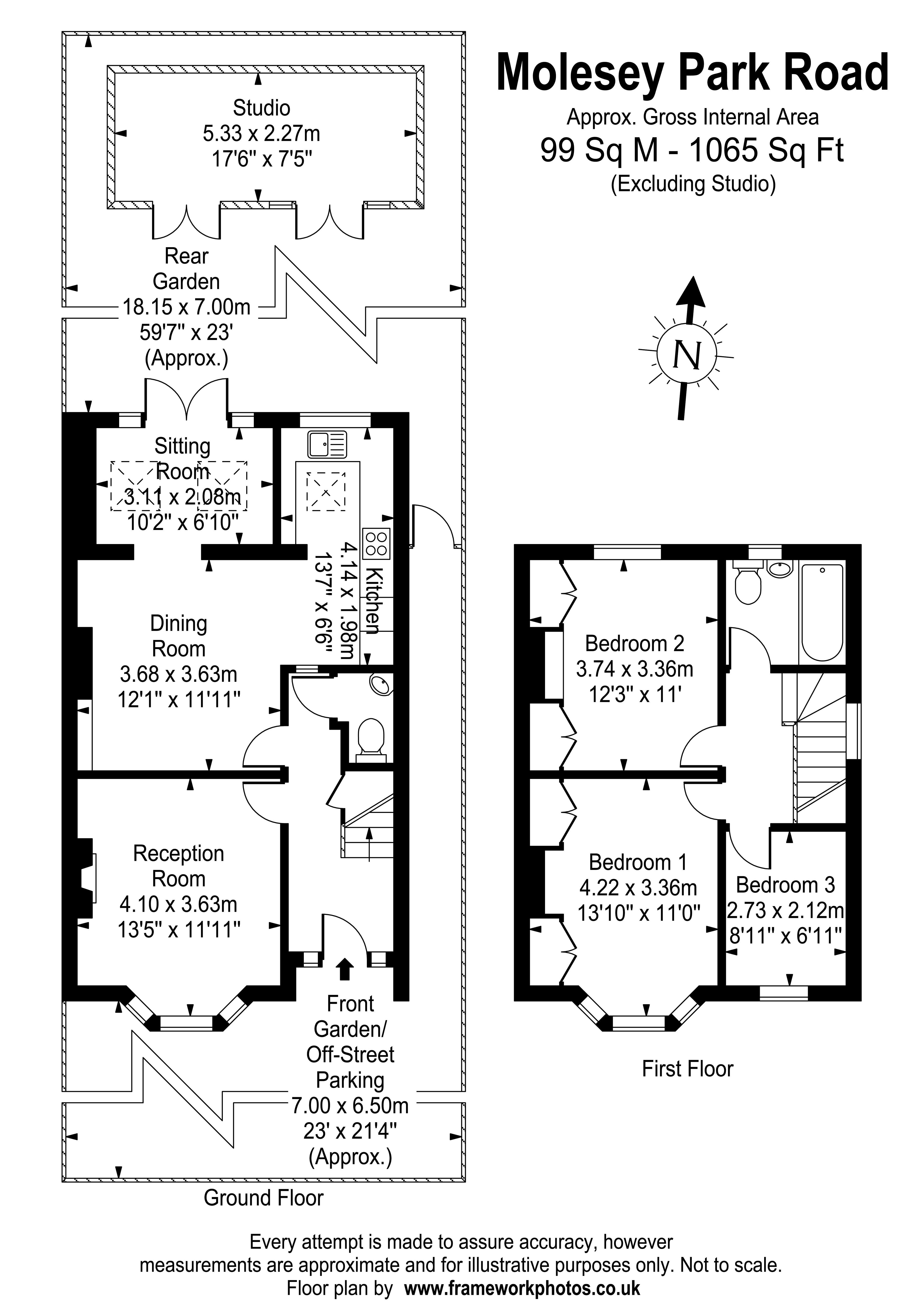 Floorplans For Molesey Park Road, West Molesey