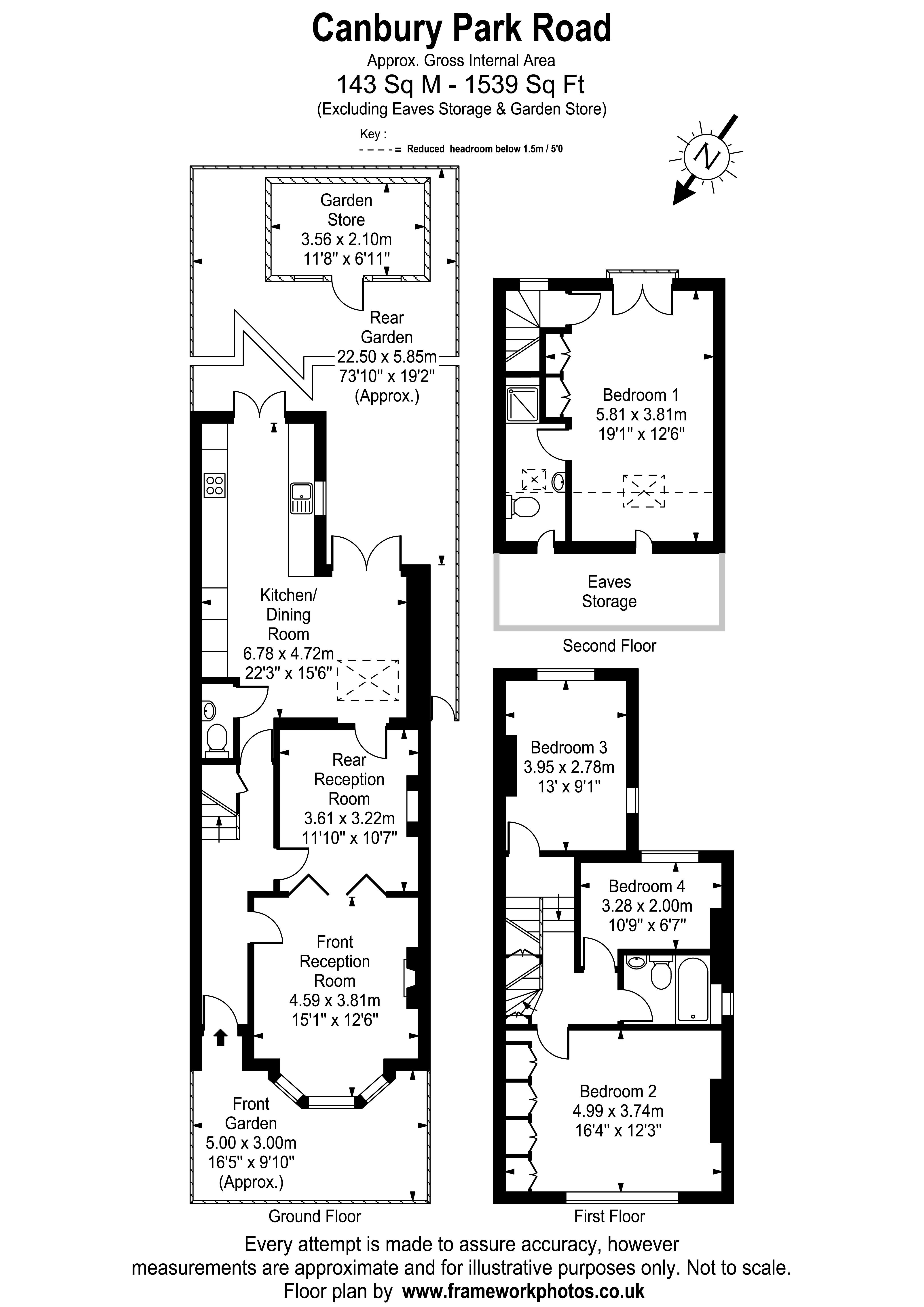 Floorplans For Canbury Park Road, Kingston-Upon-Thames
