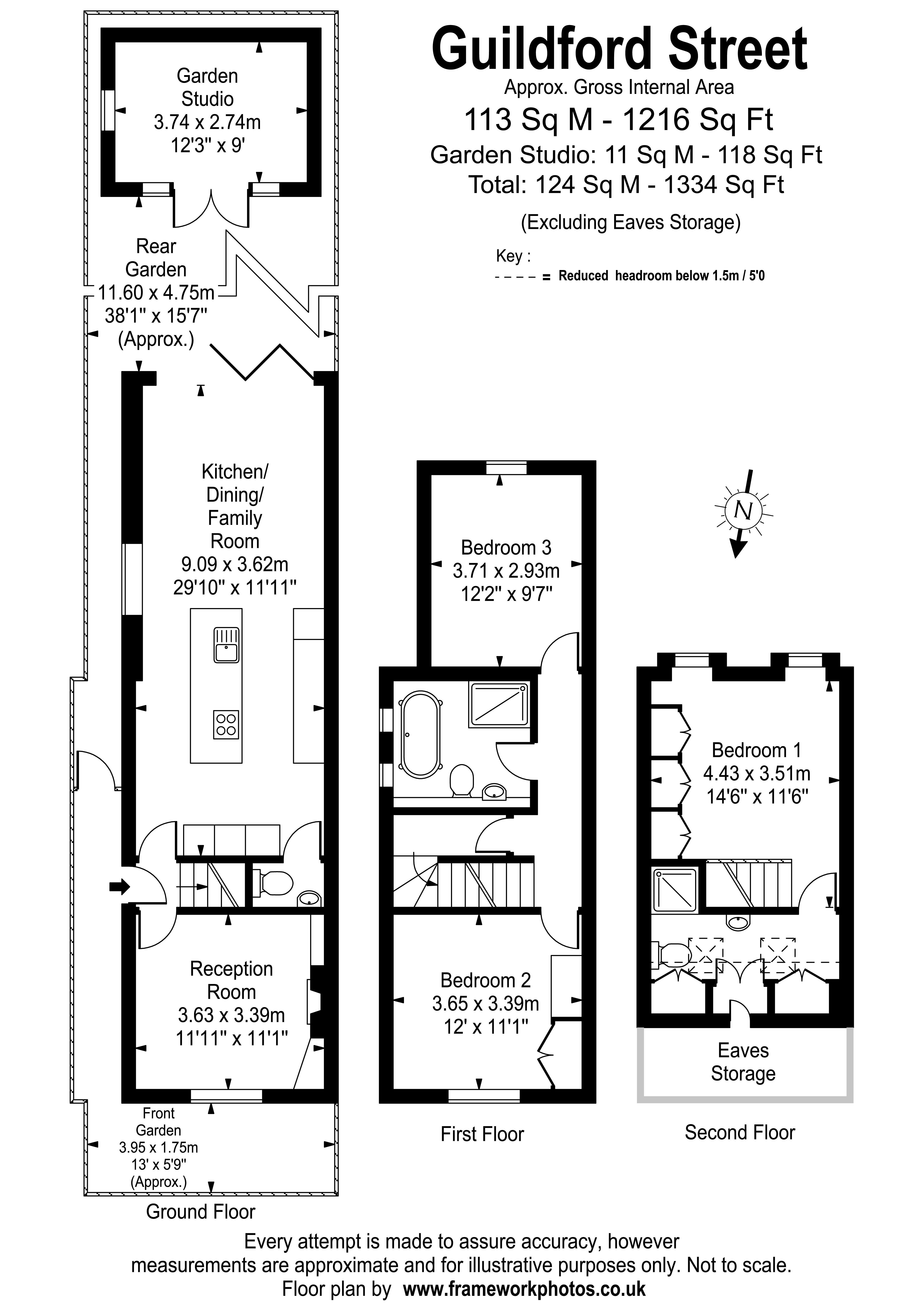 Floorplans For Guildford Street, Staines-Upon-Thames