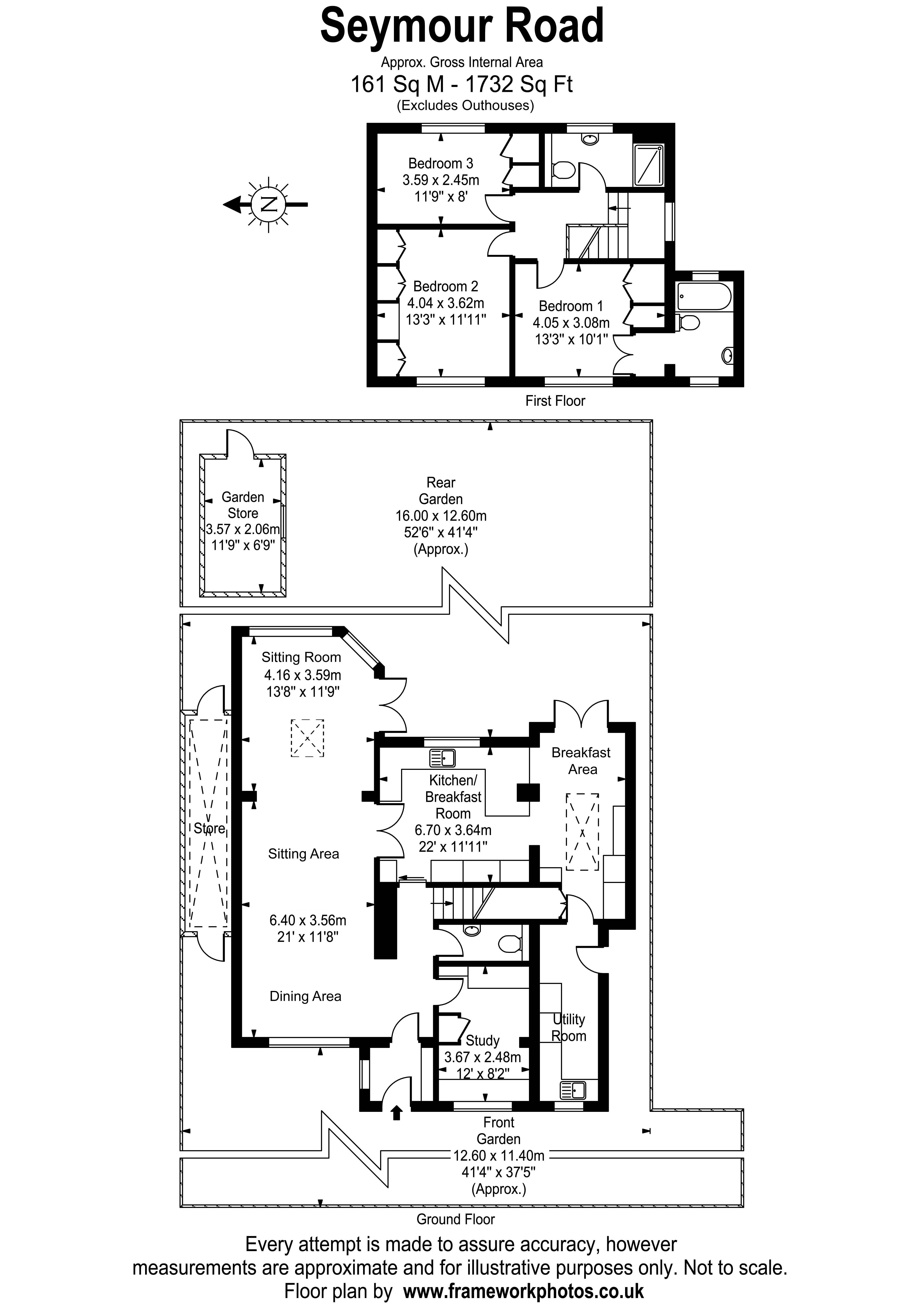 Floorplans For Seymour Road, East Molesey
