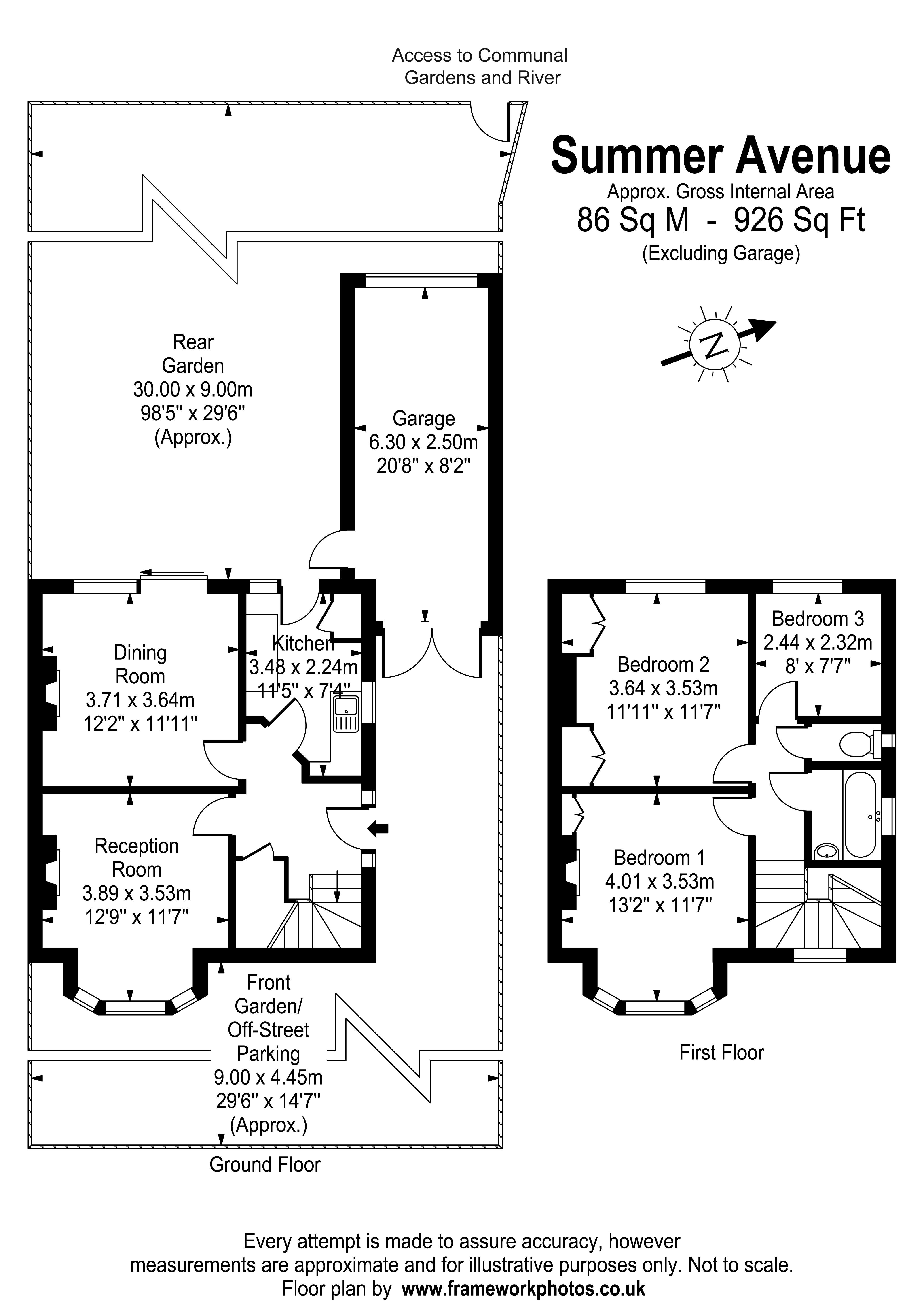 Floorplans For Summer Avenue, East Molesey