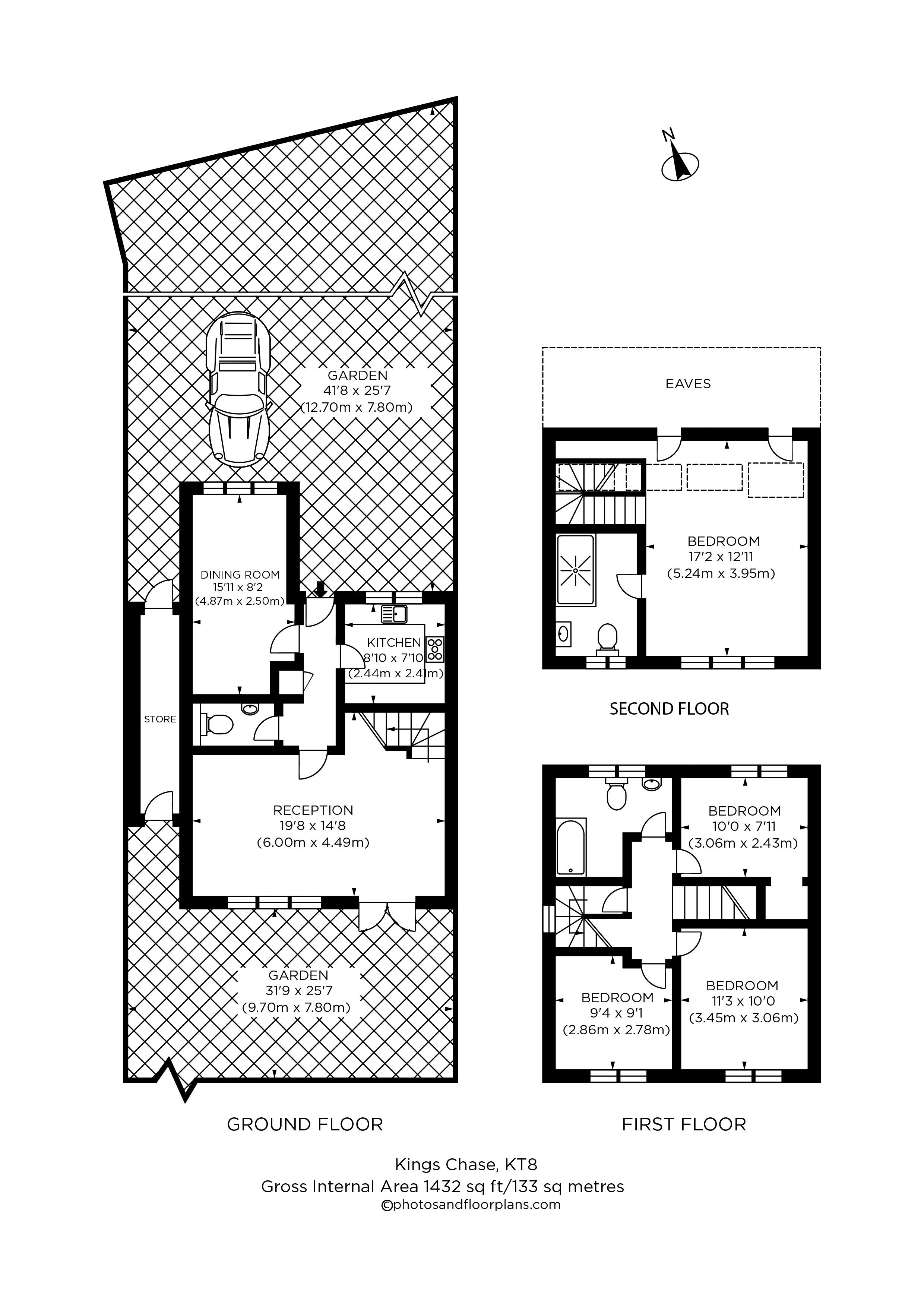 Floorplans For Kings Chase, East Molesey