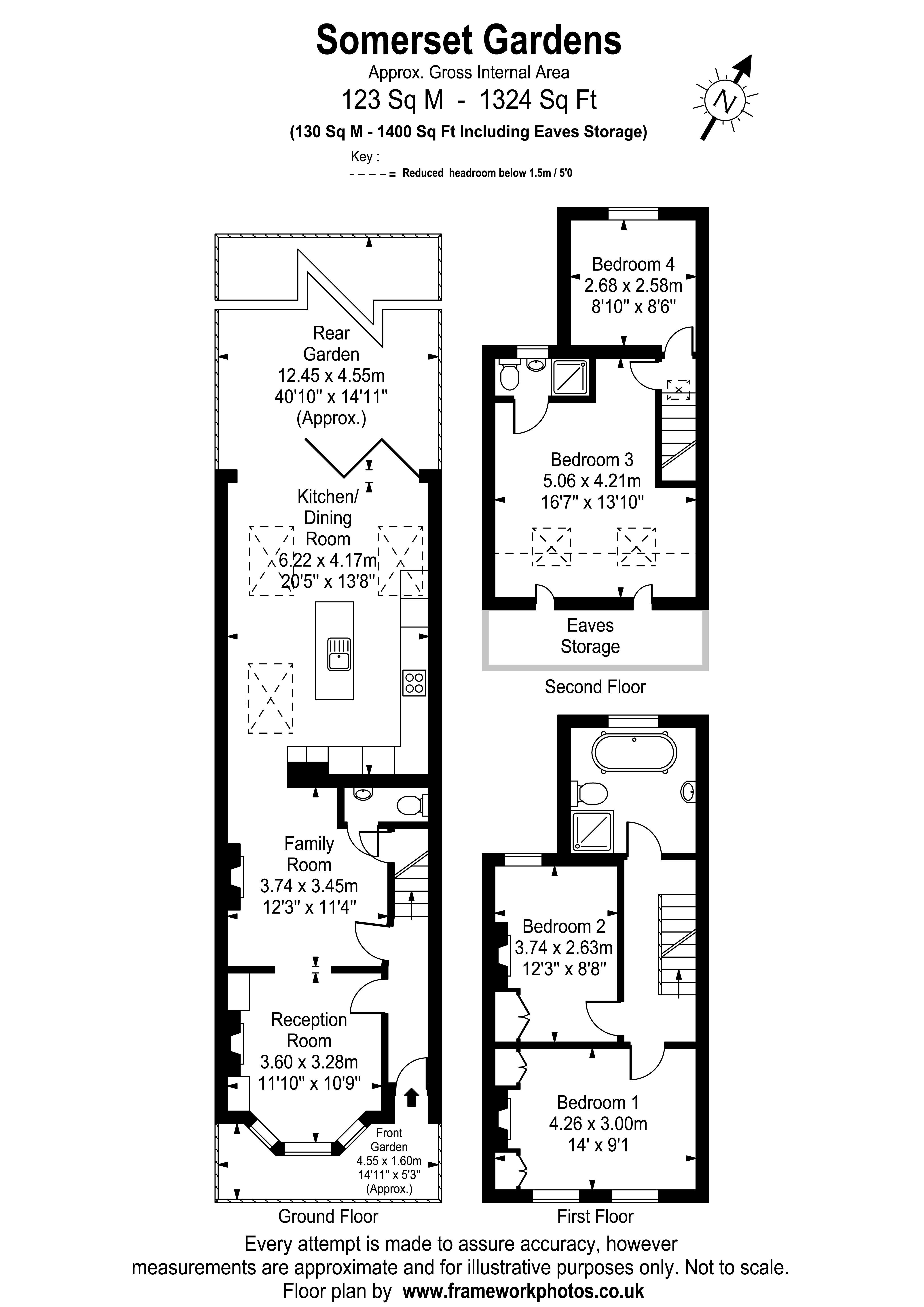 Floorplans For Somerset Gardens, Teddington