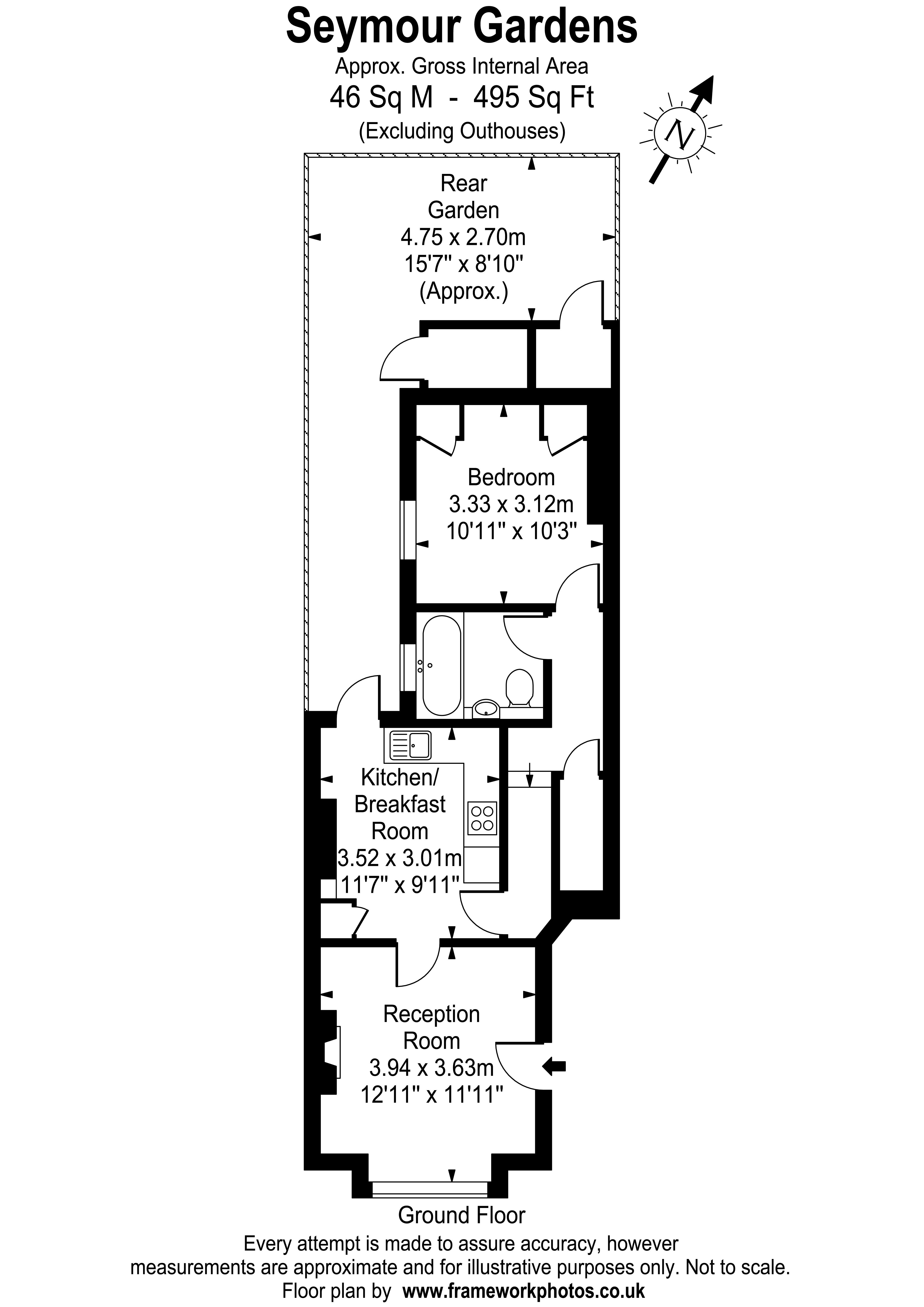 Floorplans For Seymour Gardens, Twickenham