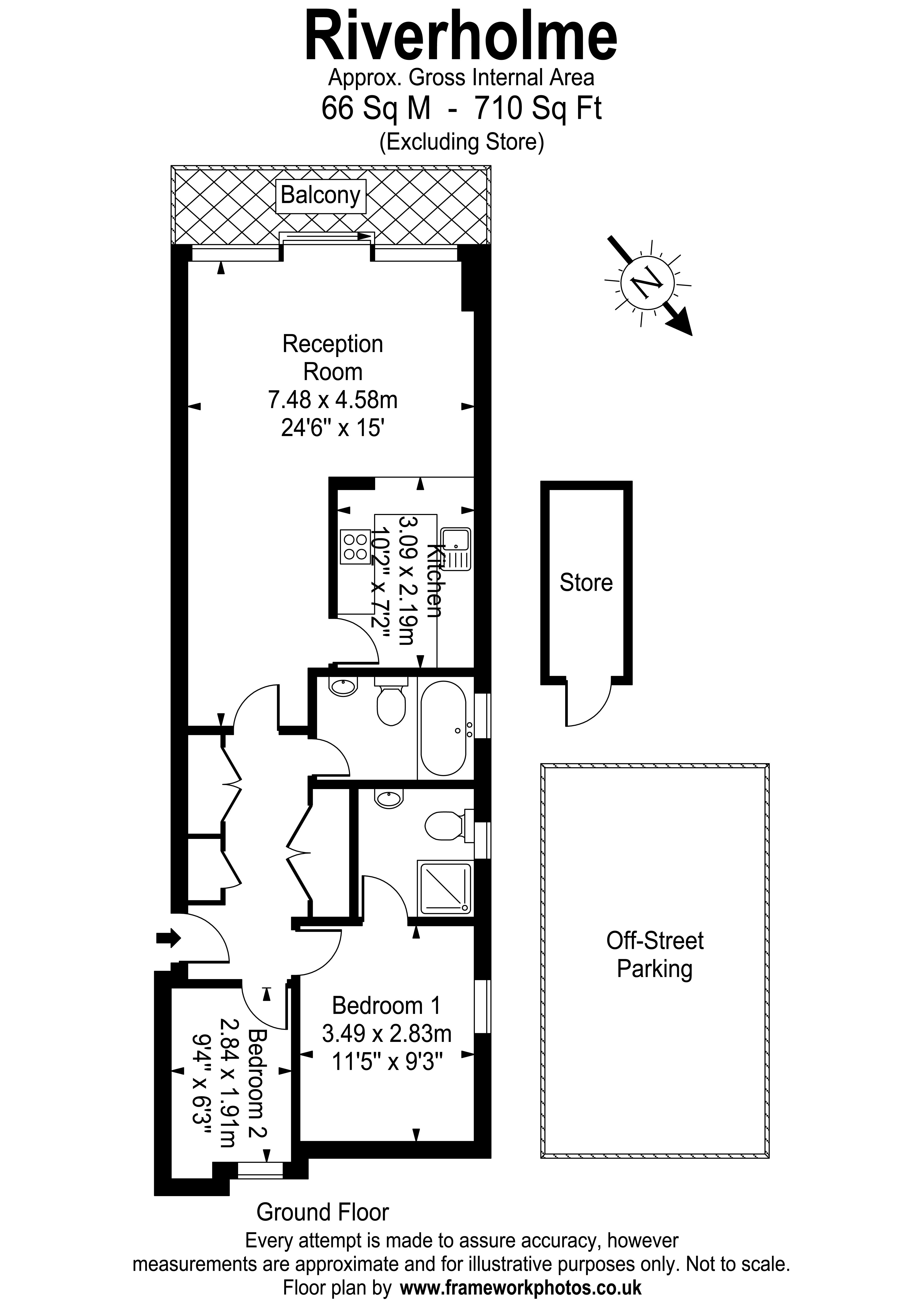Floorplans For Hampton Court Road, East Molesey