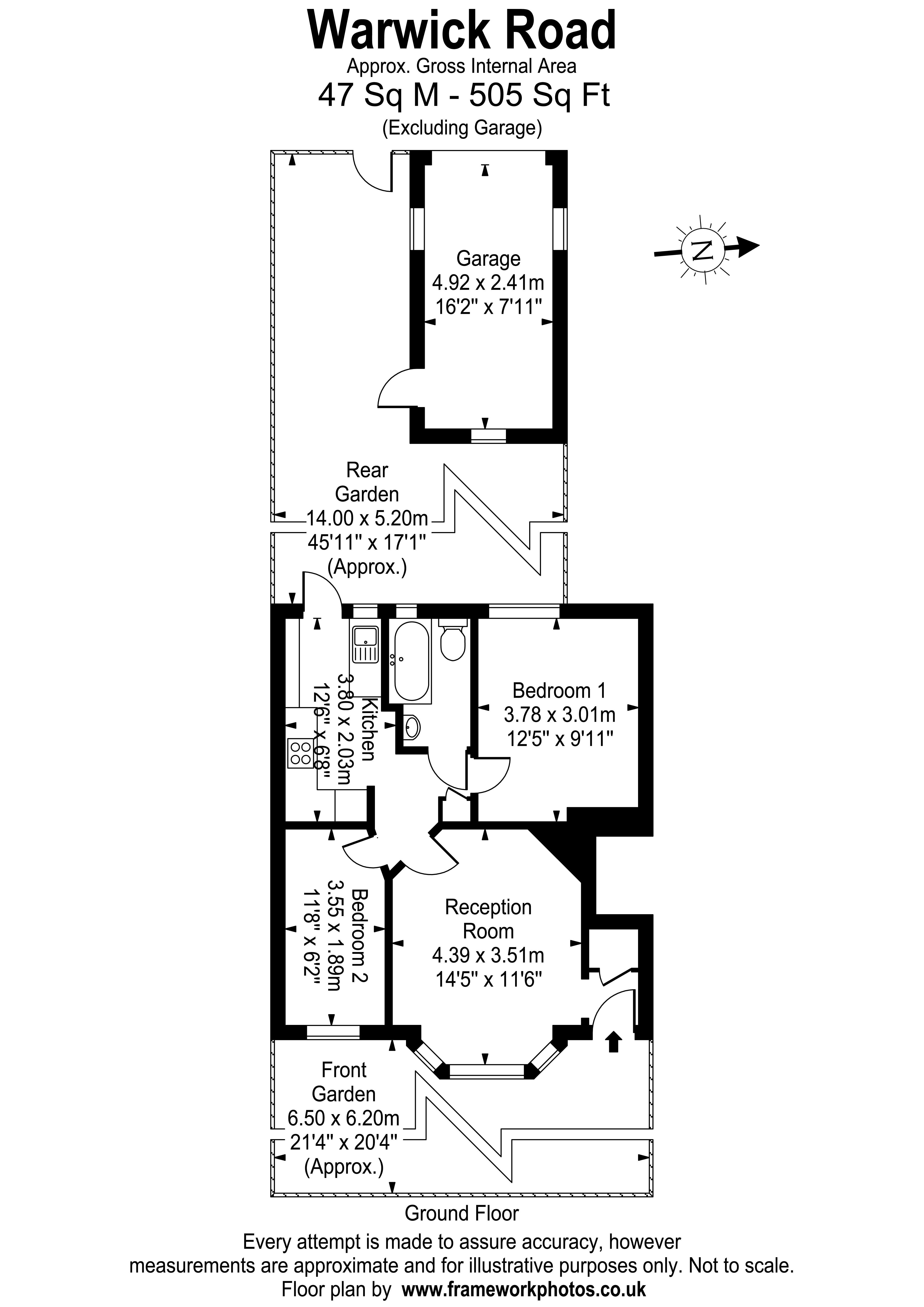 Floorplans For Warwick Road, Thames Ditton