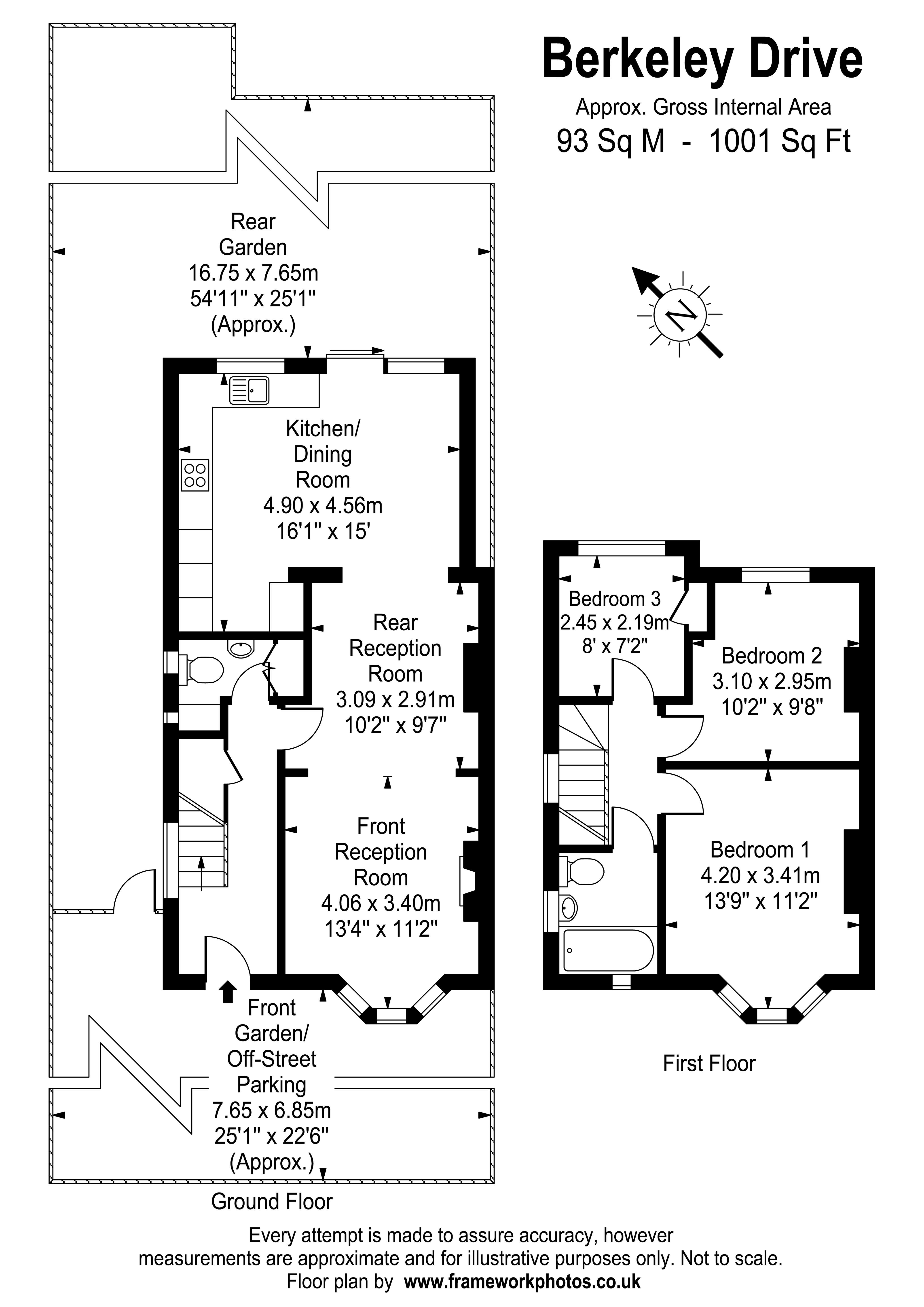 Floorplans For Berkeley Drive, West Molesey