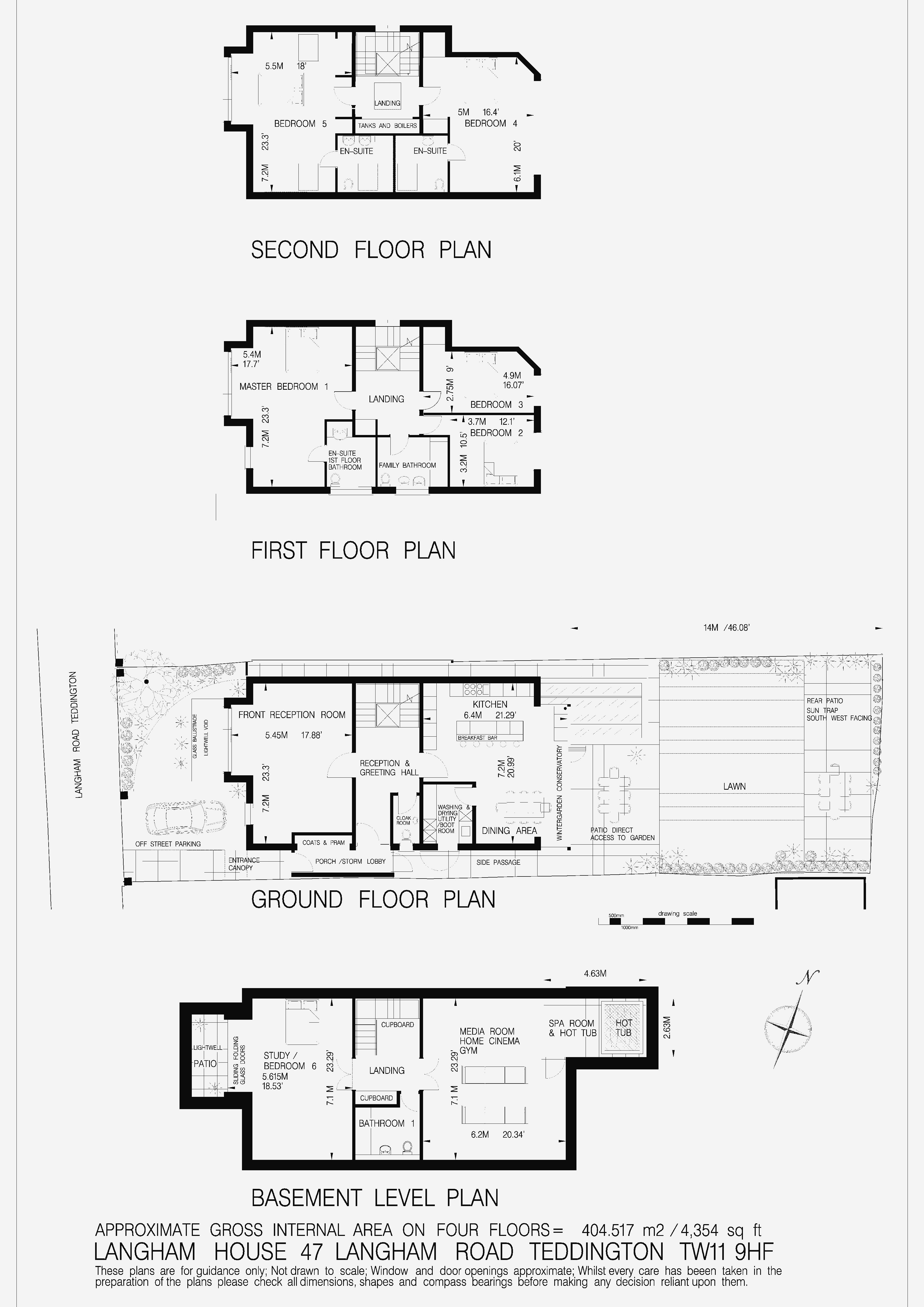 Floorplans For Langham Road, Teddington