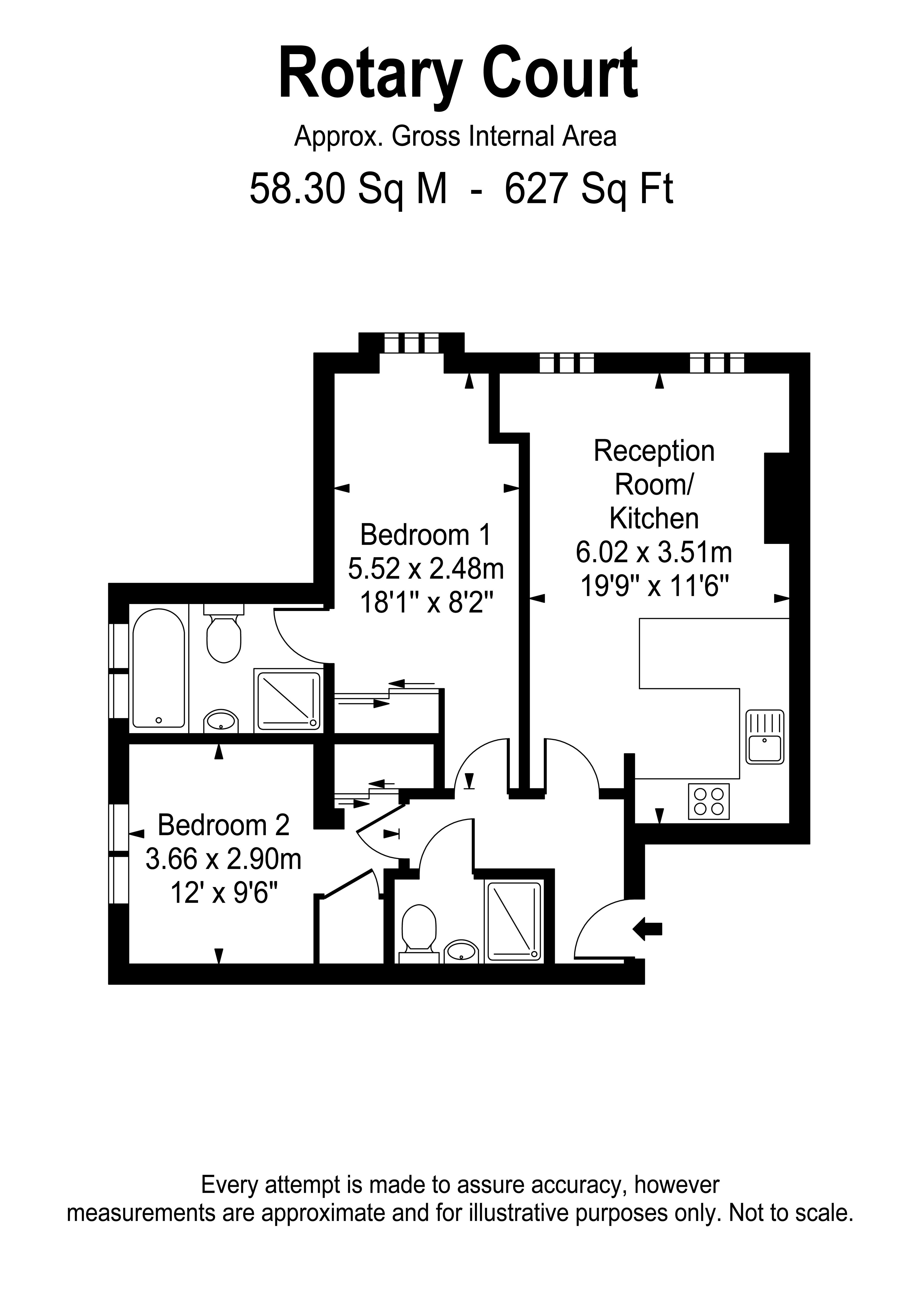 Floorplans For Hampton Court Road, East Molesey