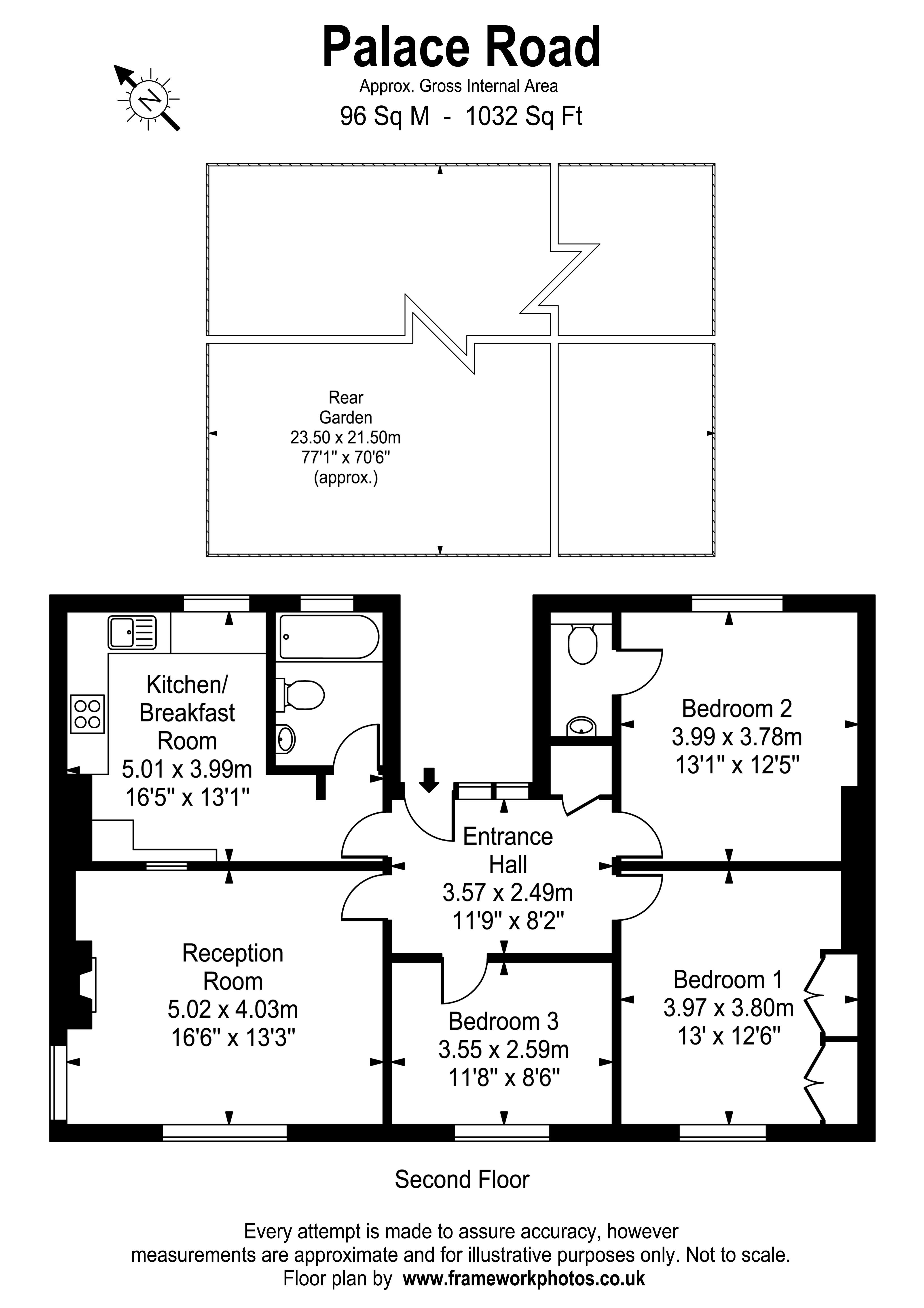 Floorplans For Palace Road, East Molesey