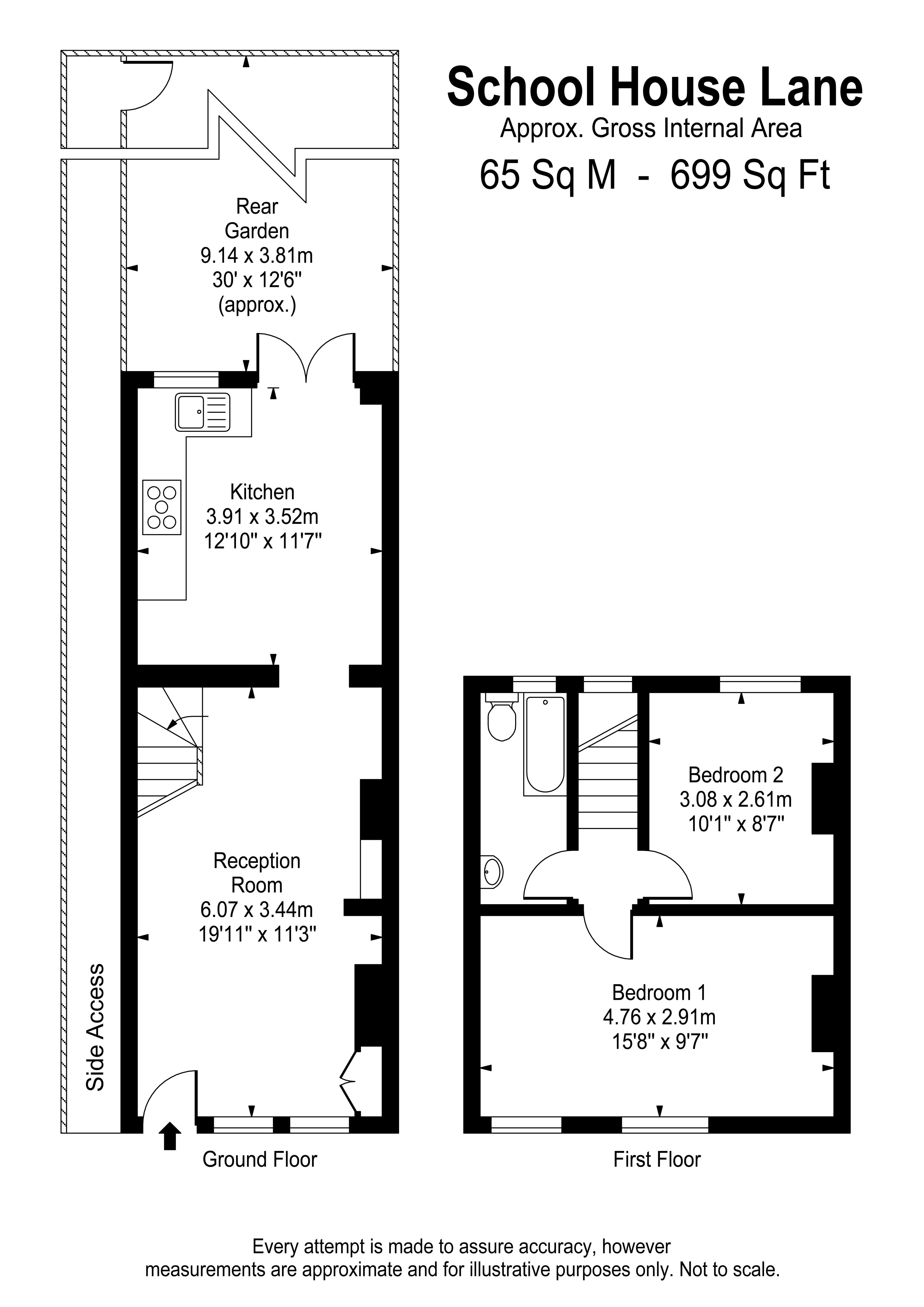Floorplans For School House Lane, Teddington