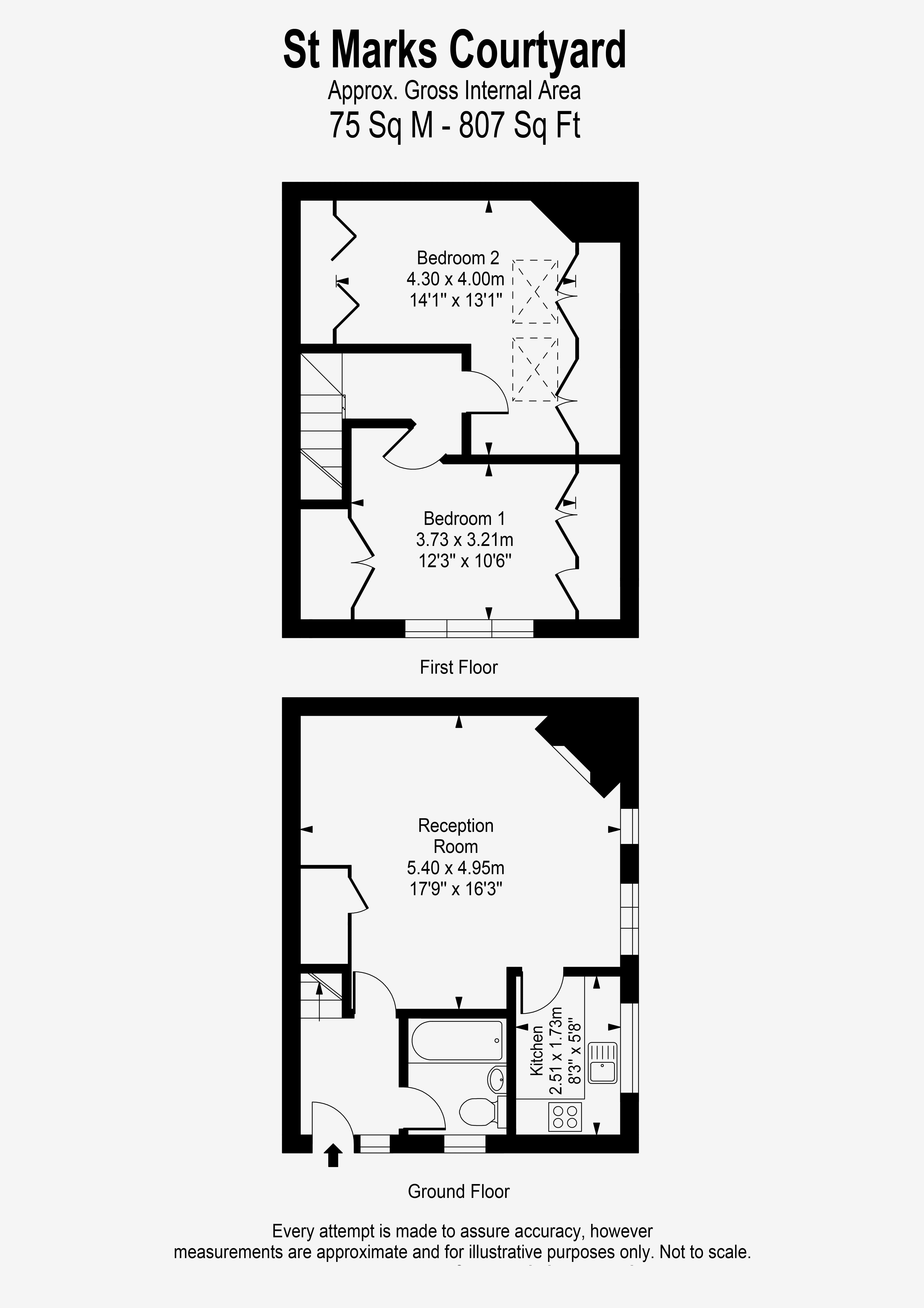Floorplans For 57 School House Lane, Teddington