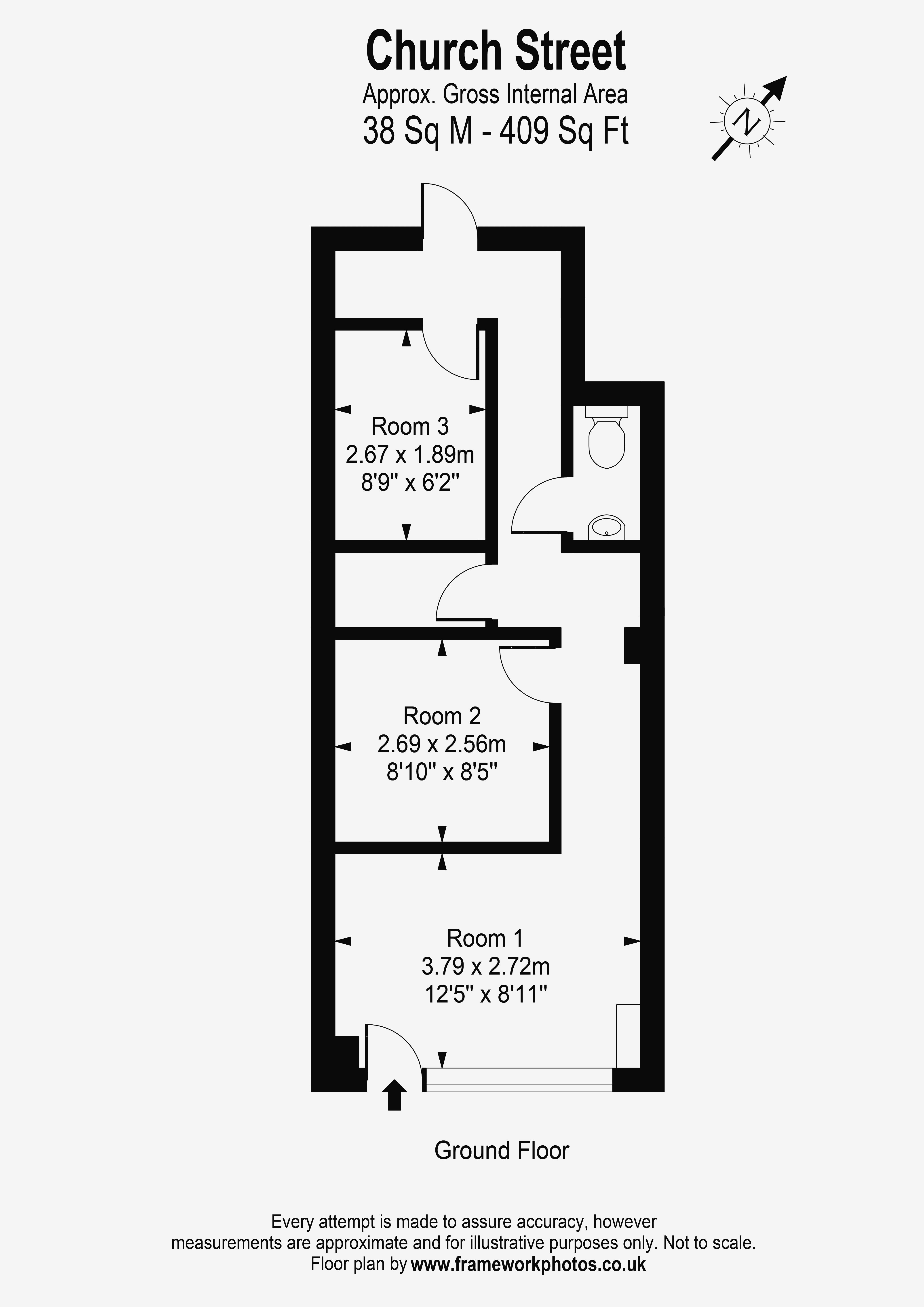 Floorplans For Church Street, Walton-On-Thames