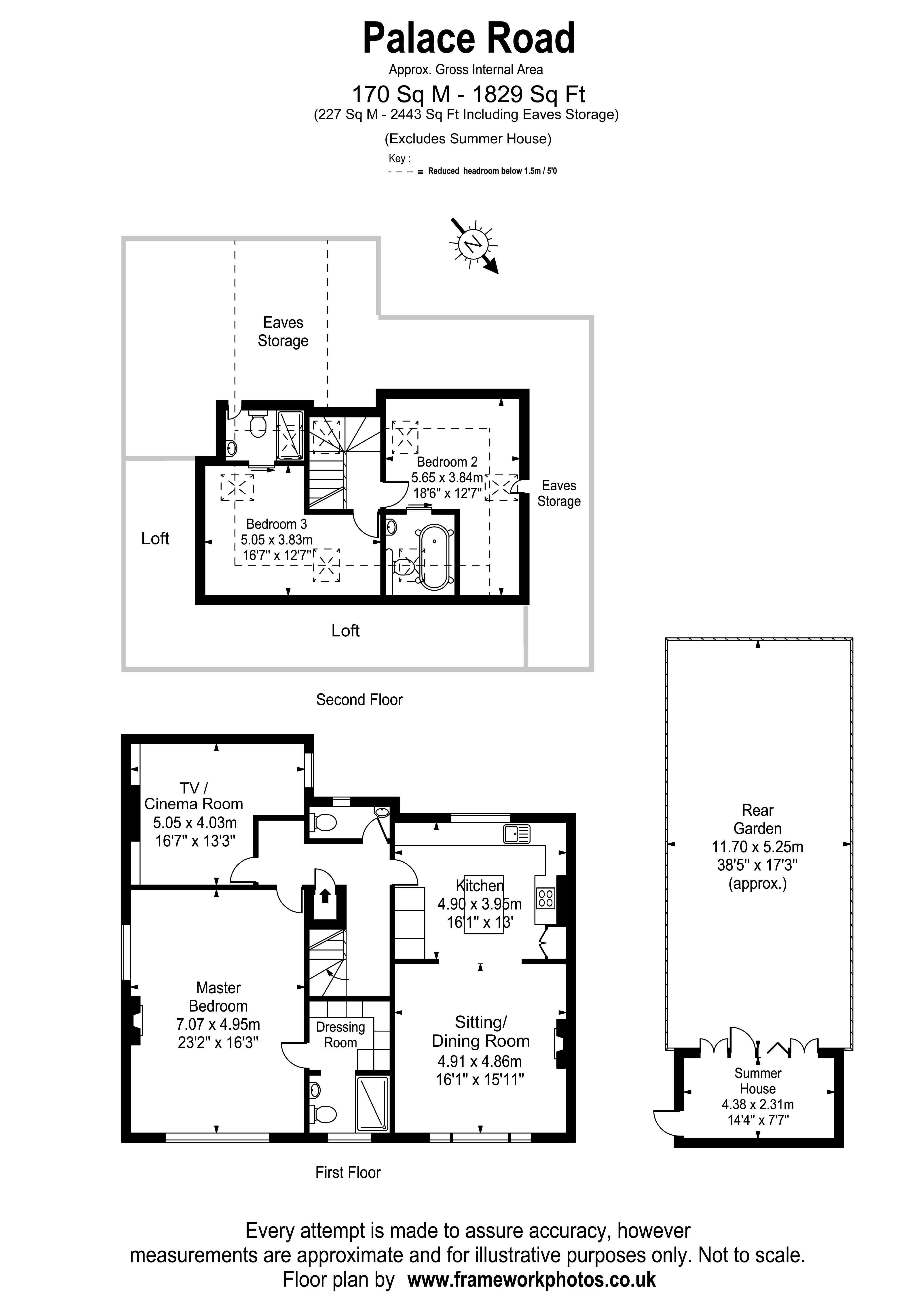 Floorplans For Palace Road, East Molesey